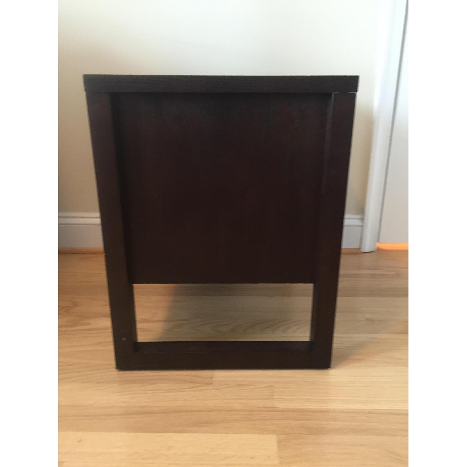Crate & Barrel Espresso Night Stand - image-3