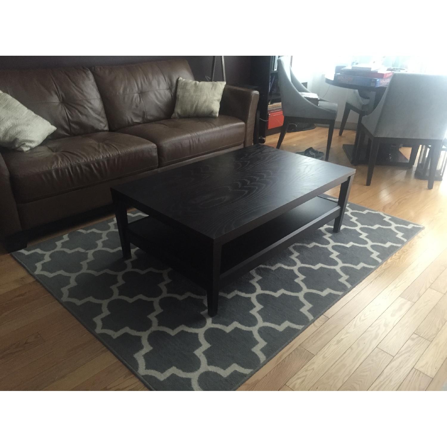Crate & Barrel Coffee Table in Espresso - image-1