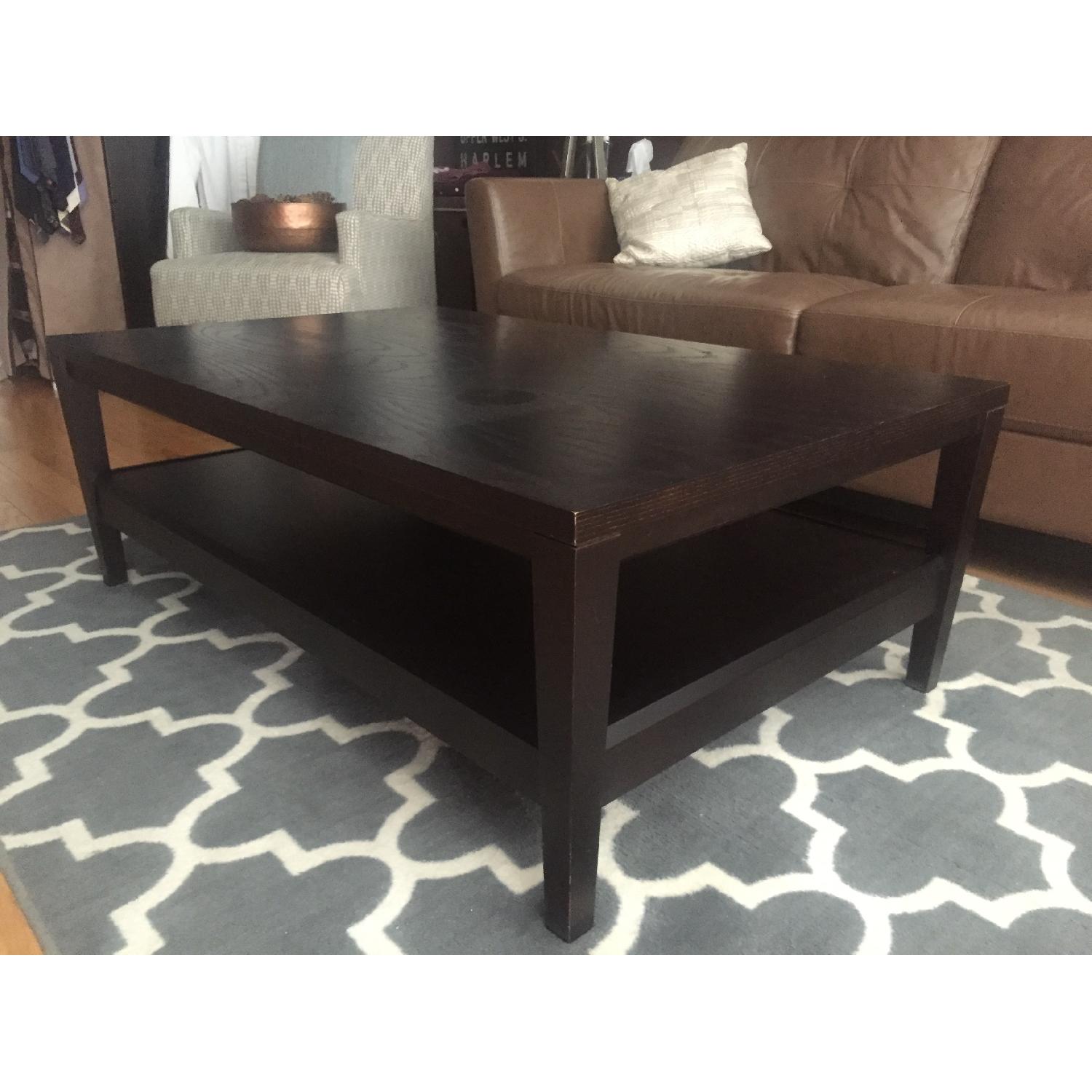 Crate & Barrel Coffee Table in Espresso - image-4