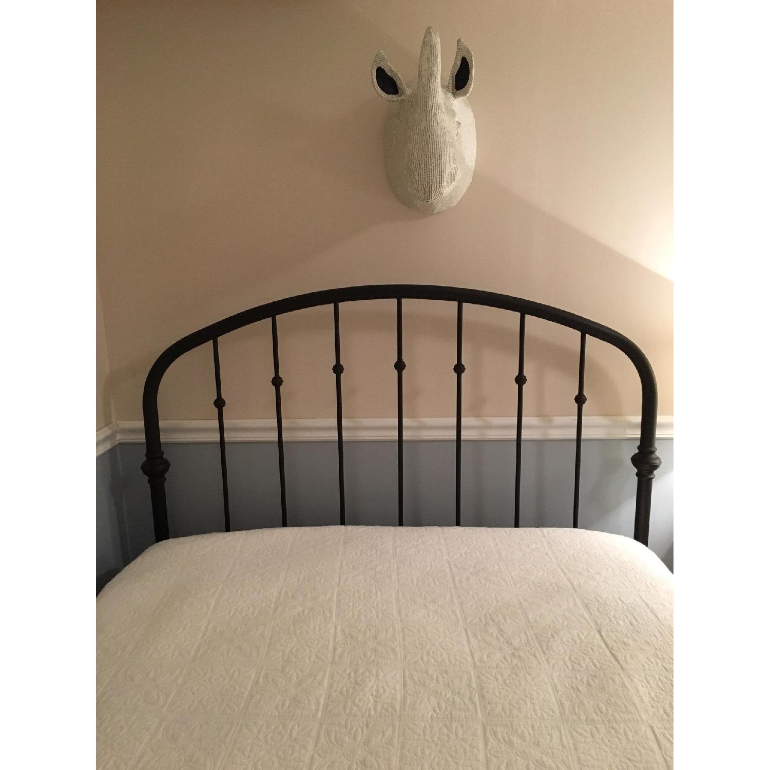 Pottery Barn Full Size Metal Bed Frame w/ Headboard - image-1