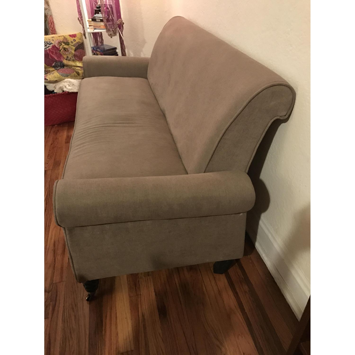 Better Living Hyde Tan-Grey Velvet Sofa - image-2