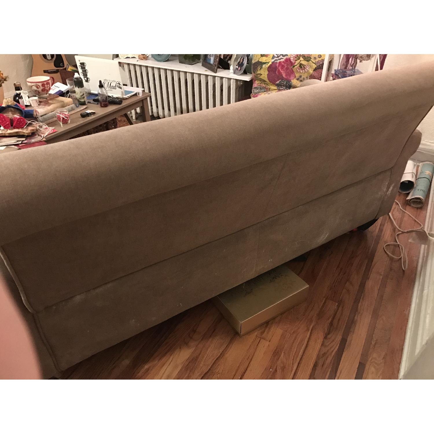 Better Living Hyde Tan-Grey Velvet Sofa - image-3
