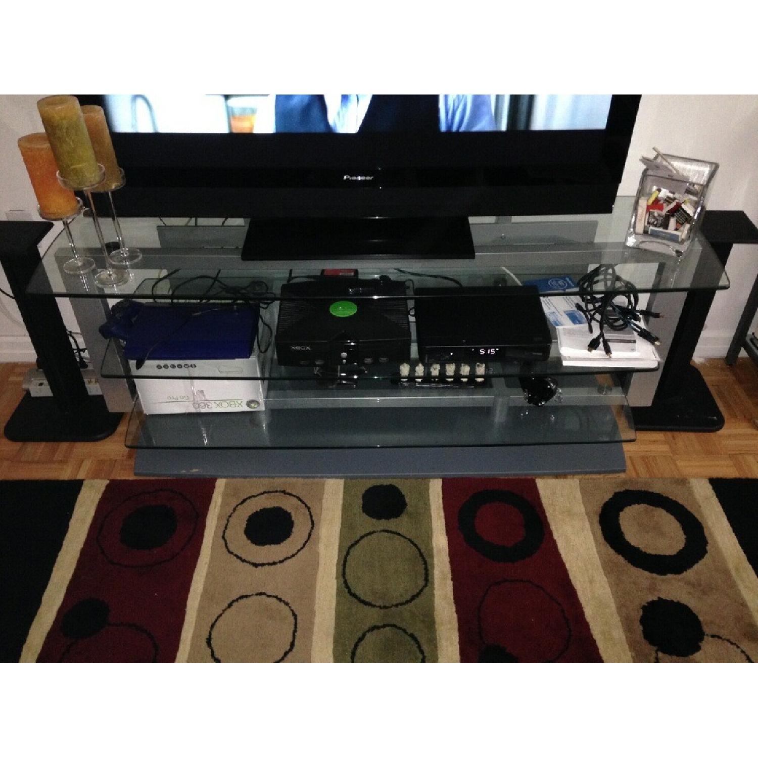 BDI Furniture Icon Glass TV Stand/Entertainment center - image-1