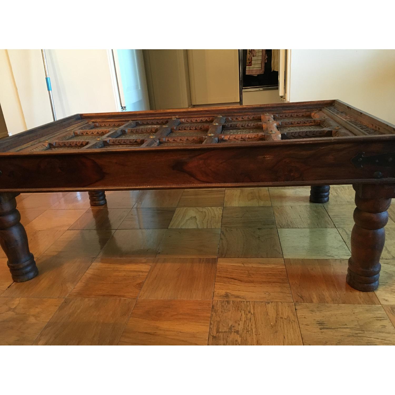 Rectangular Wooden Coffee Table - image-1