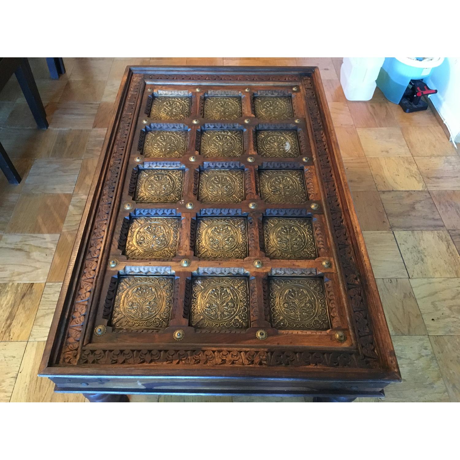 Rectangular Wooden Coffee Table - image-4