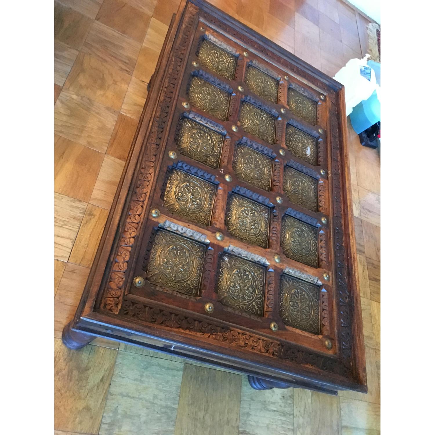 Rectangular Wooden Coffee Table - image-5