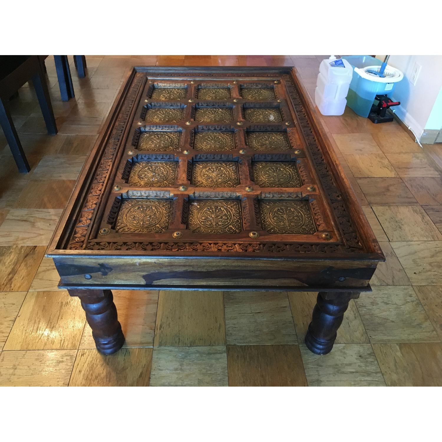 Rectangular Wooden Coffee Table - image-6