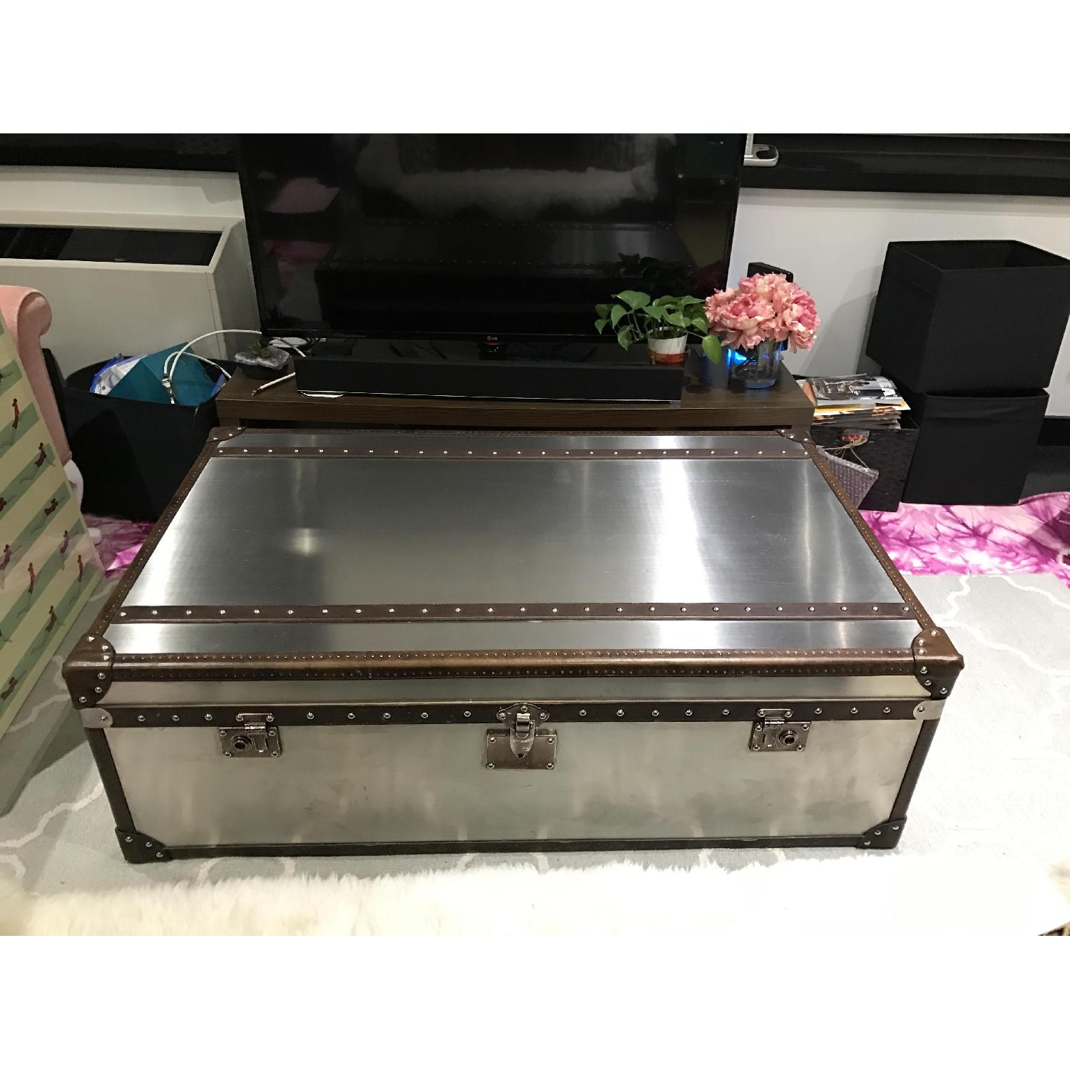 Restoration Hardware Mayfair Steamer Trunk Coffee Table - image-1
