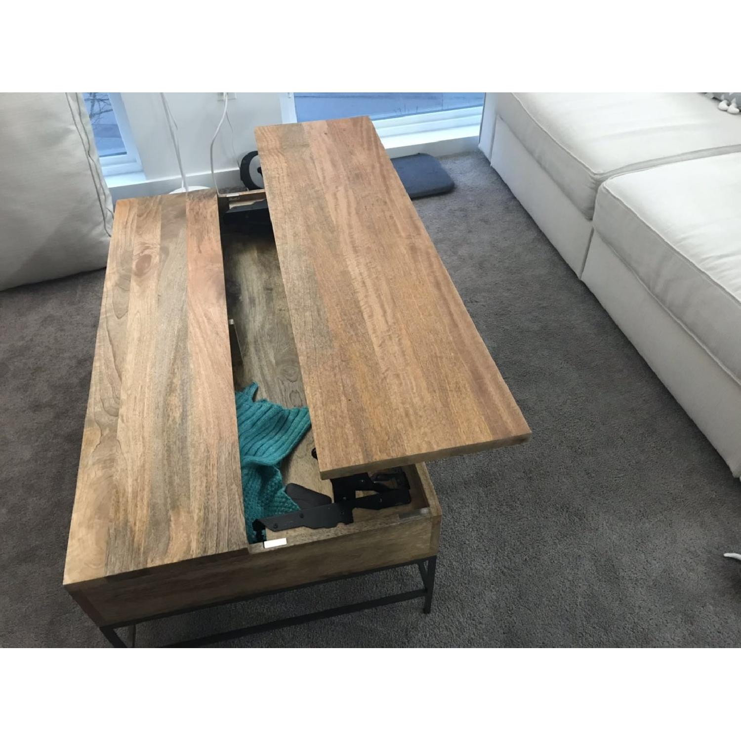 West Elm Large Pop-Up Coffee Table in Raw Mango - image-2