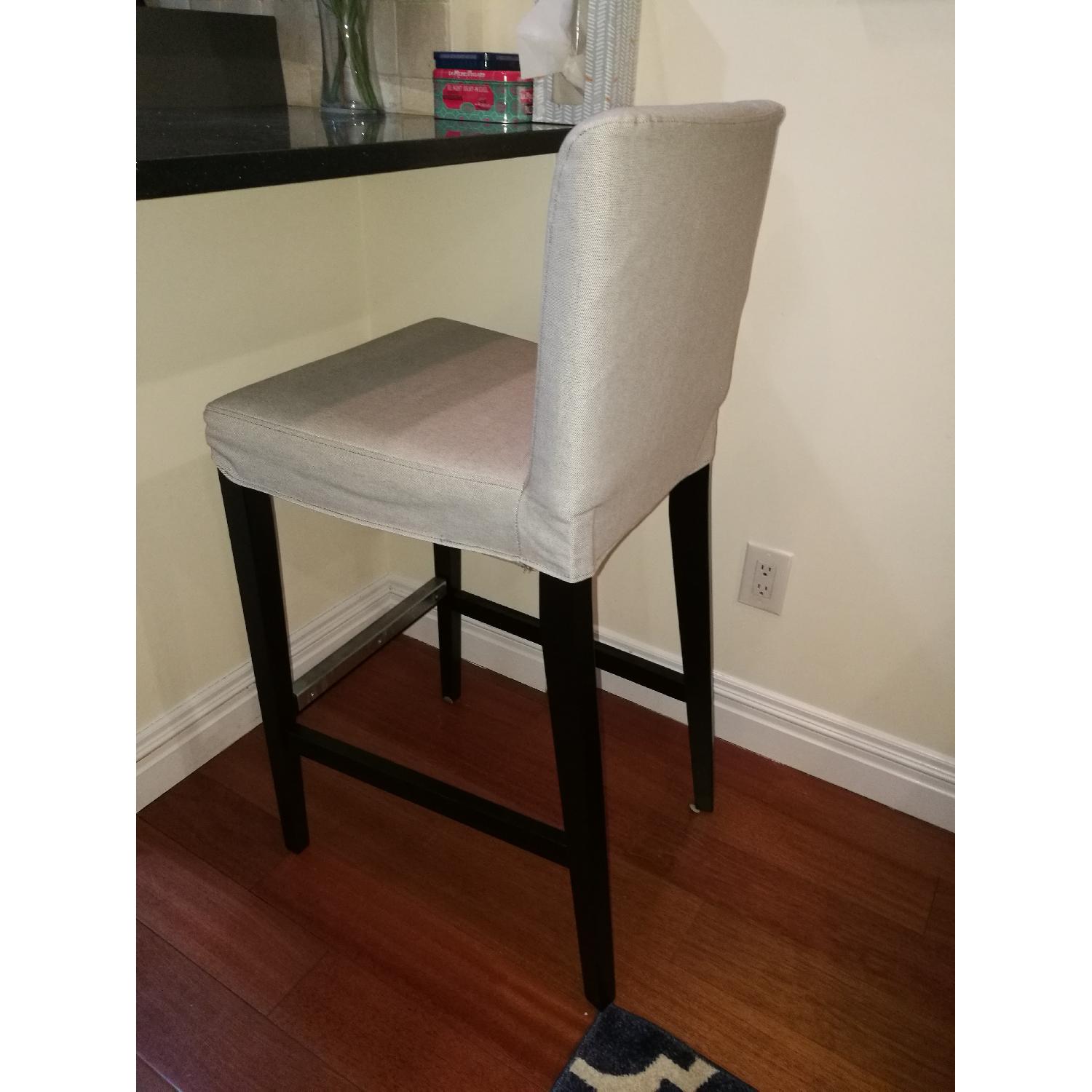 Ikea Henriksdal Light Grey Bar Stool - AptDeco
