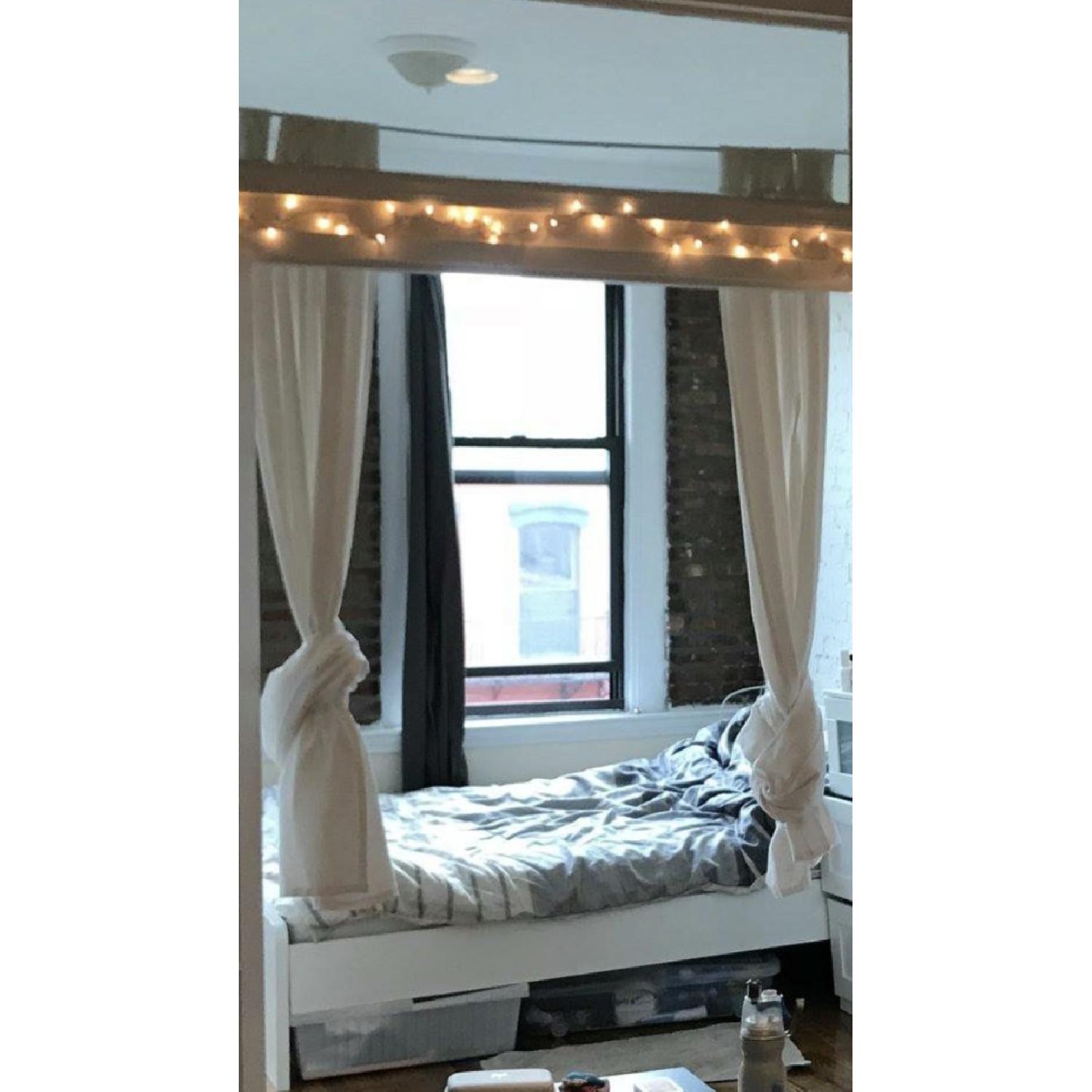Ikea Queen Size Bed Frame in White - image-2