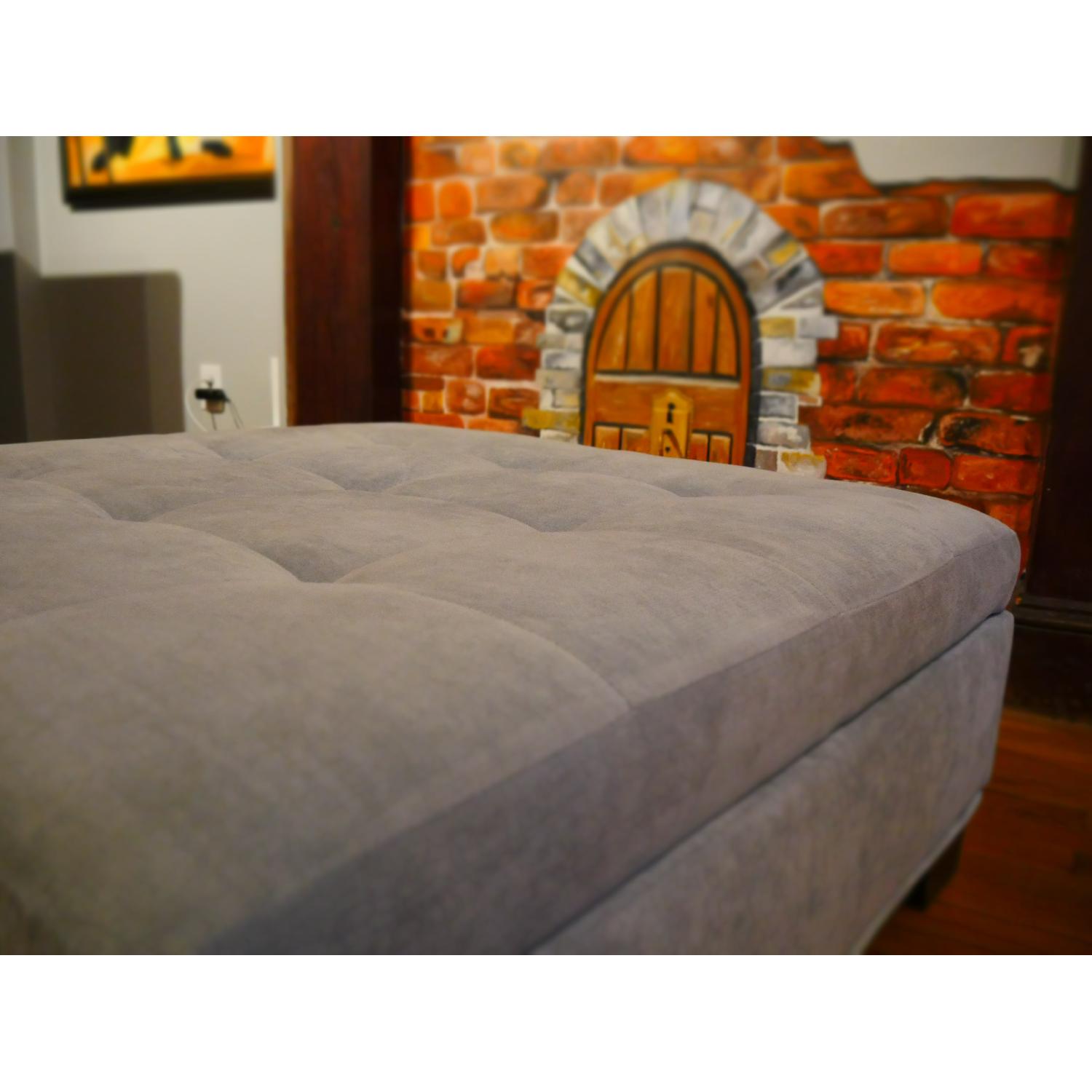 Macy's Elliot II Fabric Square Storage Ottoman - image-1