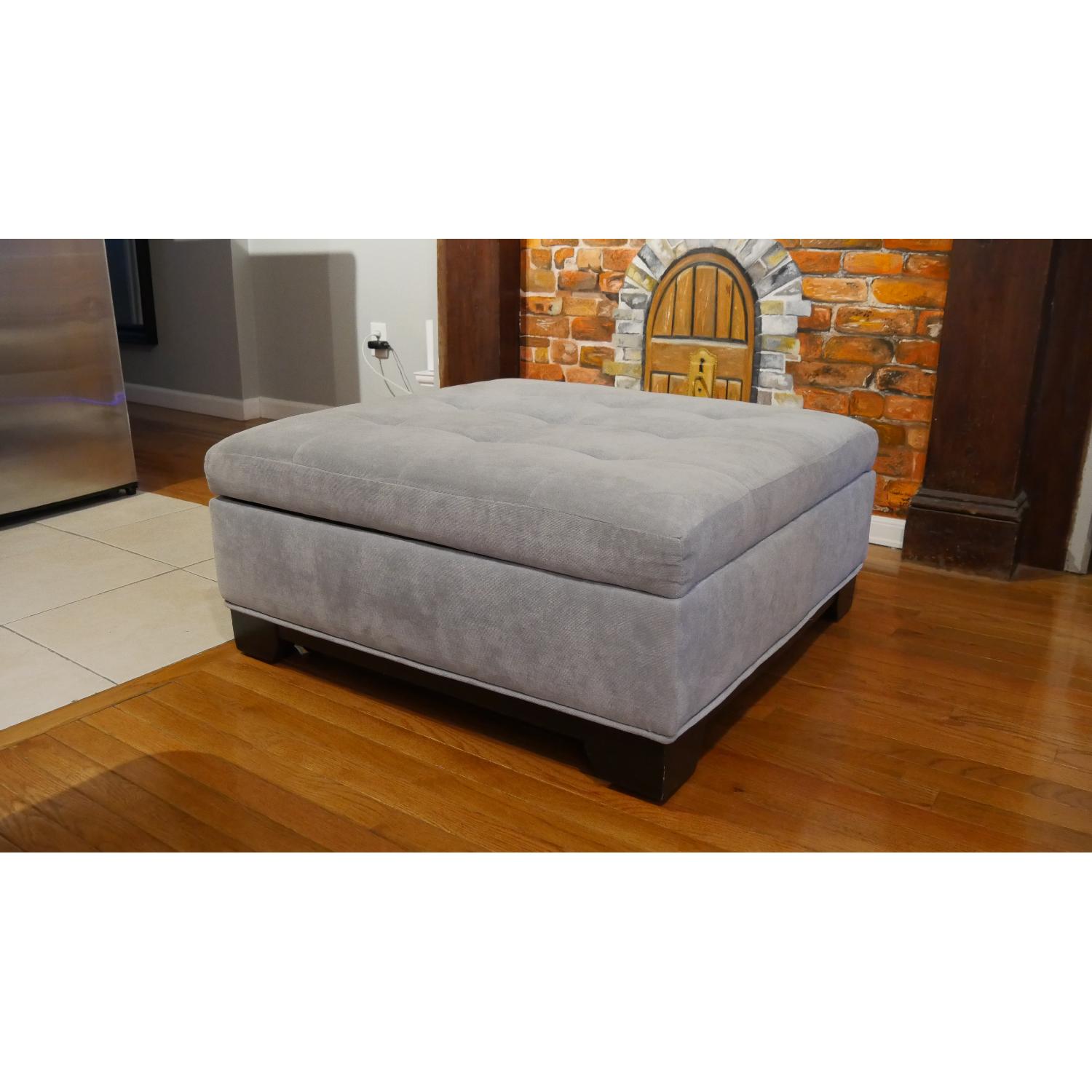 Macy's Elliot II Fabric Square Storage Ottoman - image-2