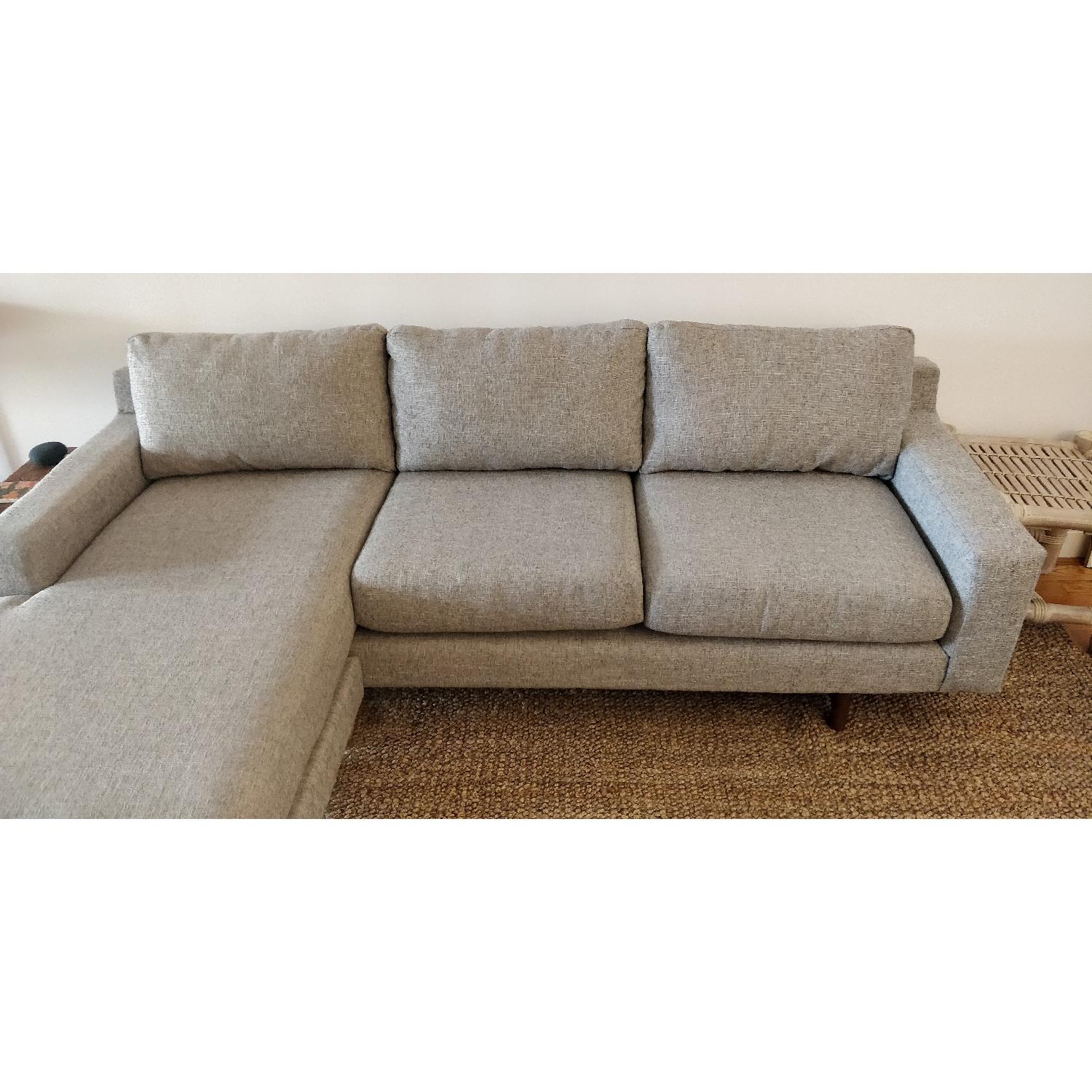 West Elm Eddy Large Reversible Chaise Sectional Sofa - image-1