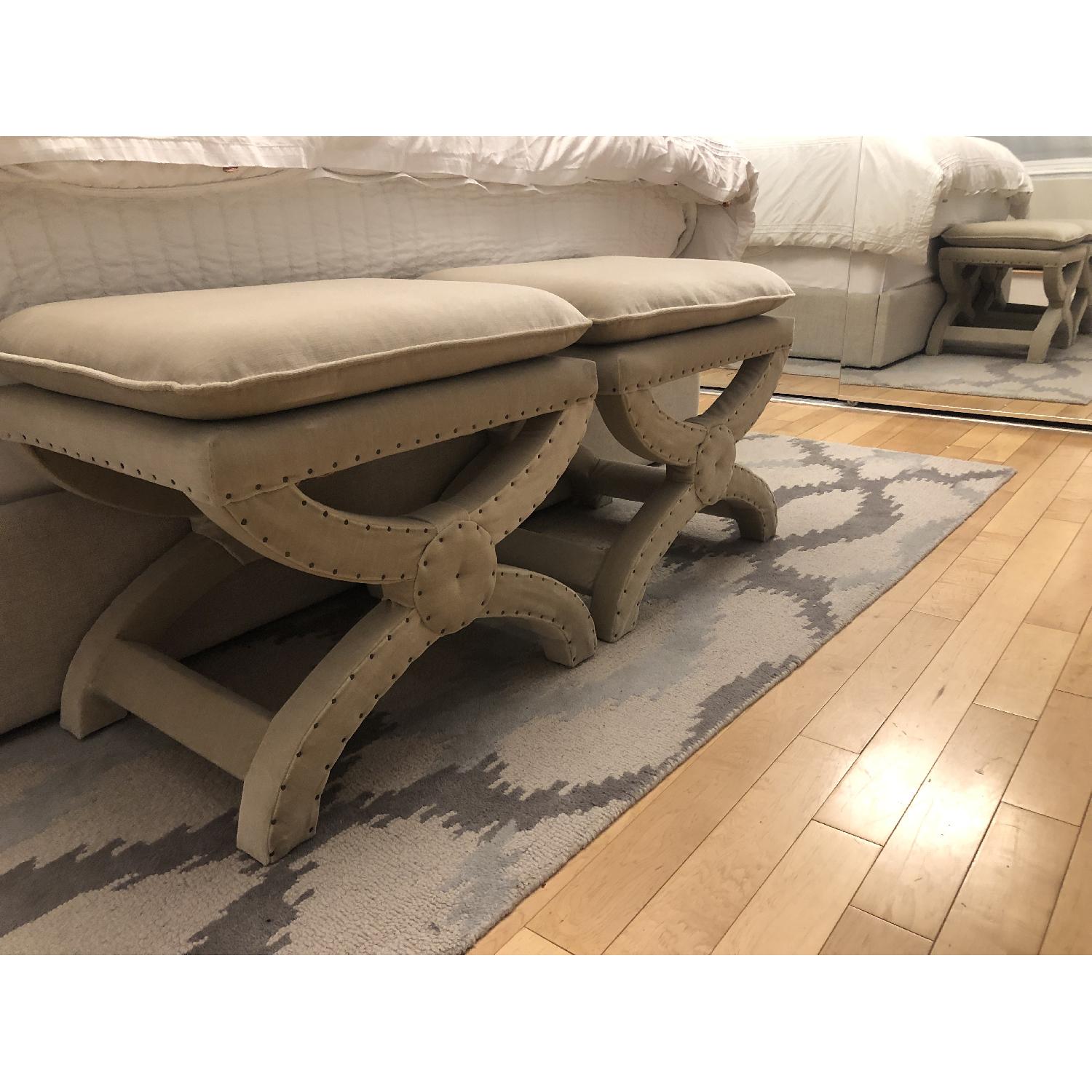 Restoration Hardware Toscane Nailhead Benches AptDeco