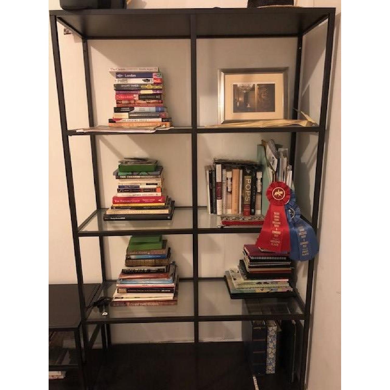 Ikea Black Vittsjo Shelf Unit - image-1