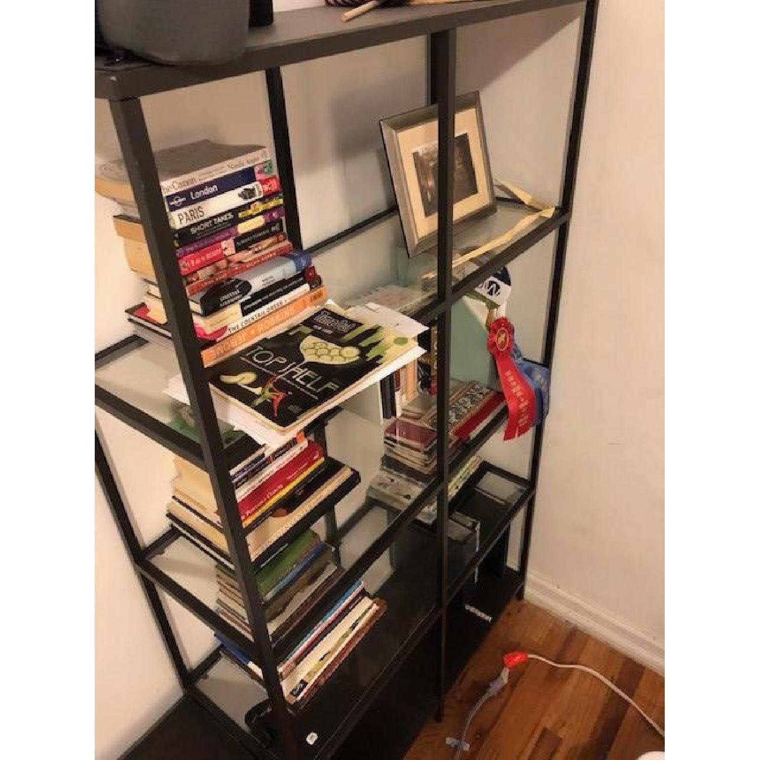 Ikea Black Vittsjo Shelf Unit AptDeco