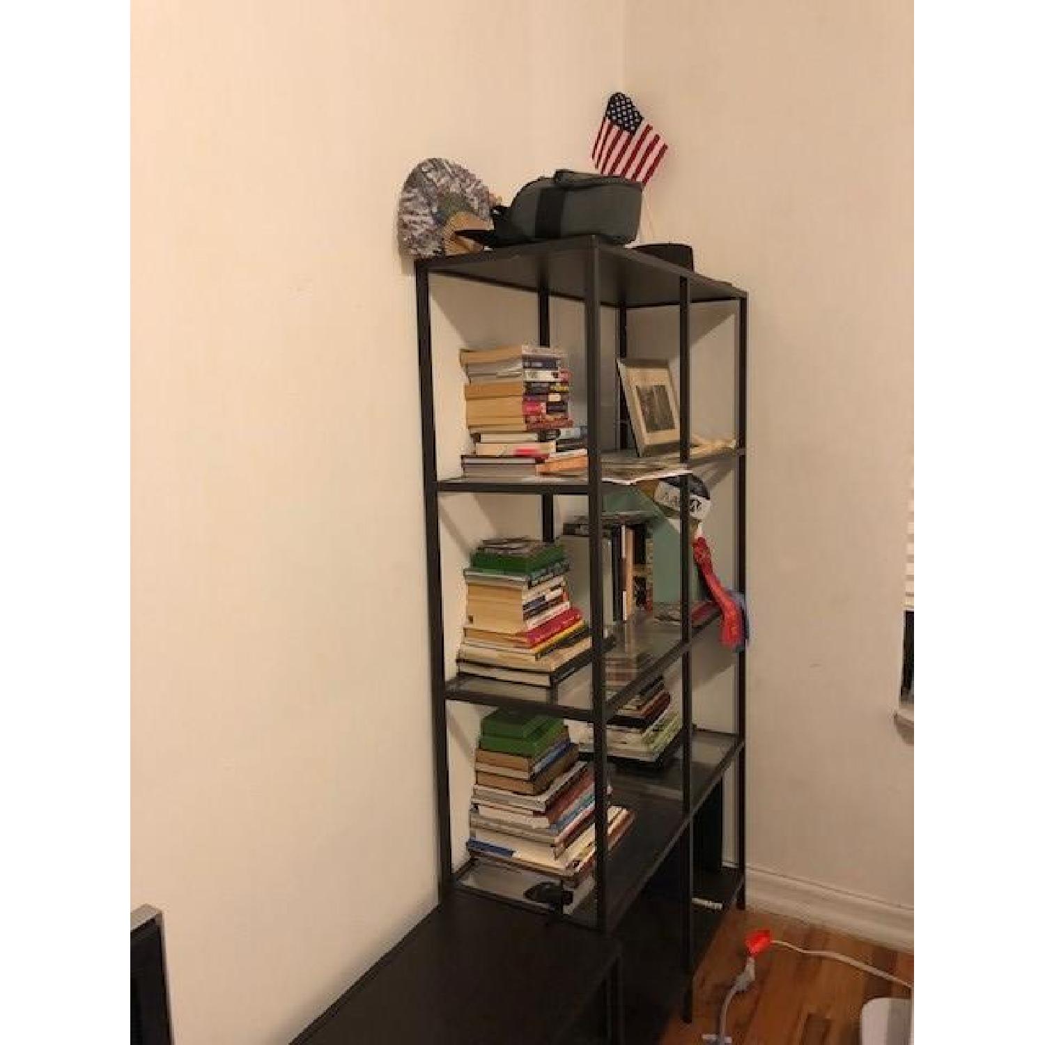 Ikea Black Vittsjo Shelf Unit AptDeco