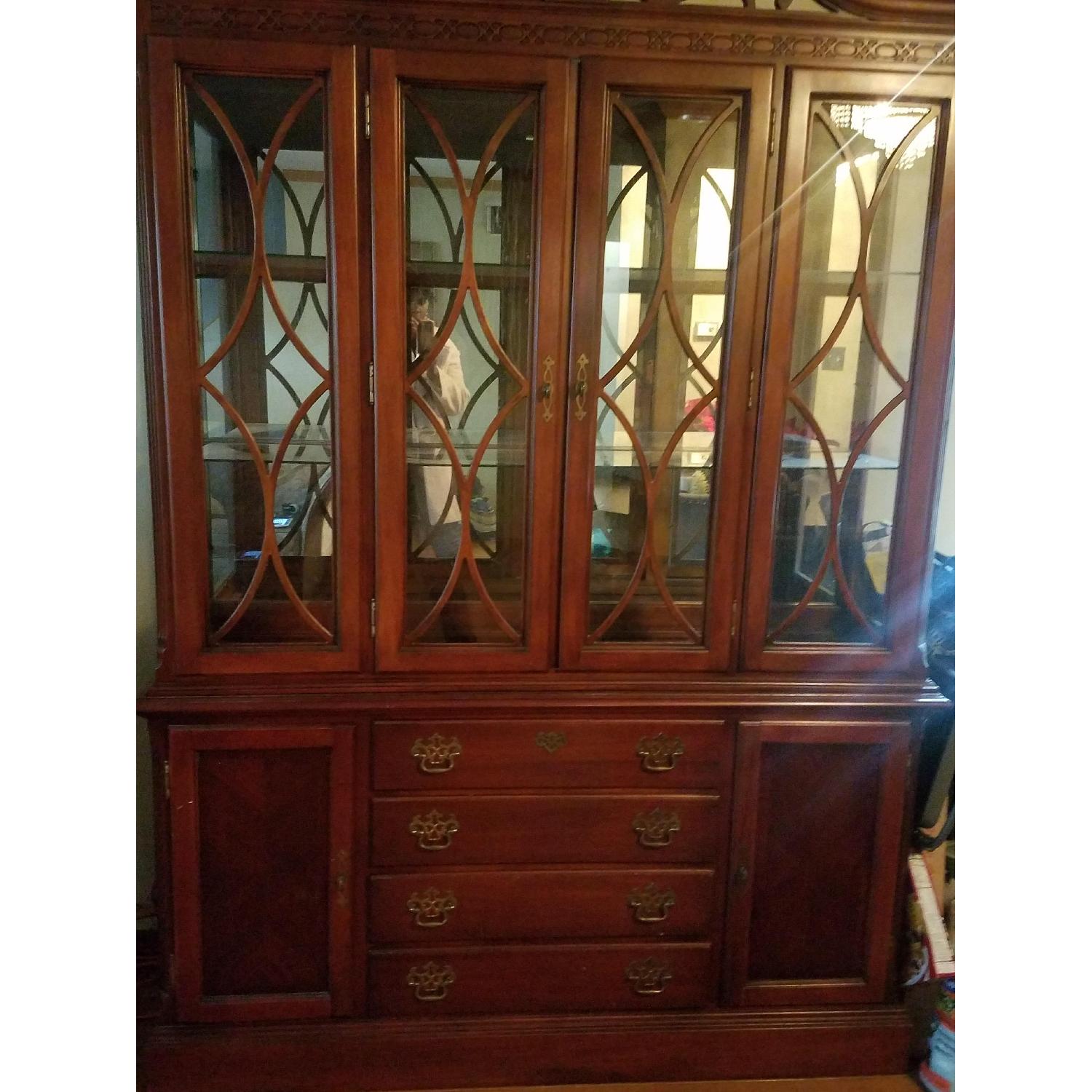 Lexington Cherry Wood China Cabinet - image-2