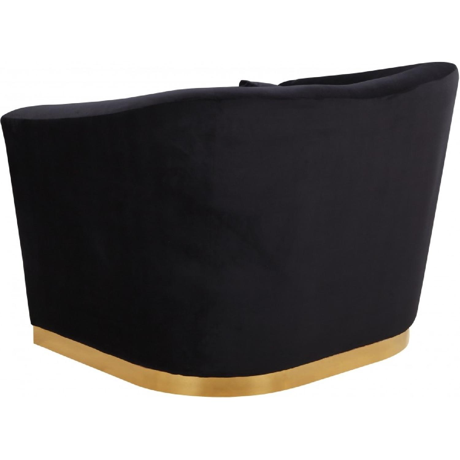 Meridian Gold & Black Chair - image-1