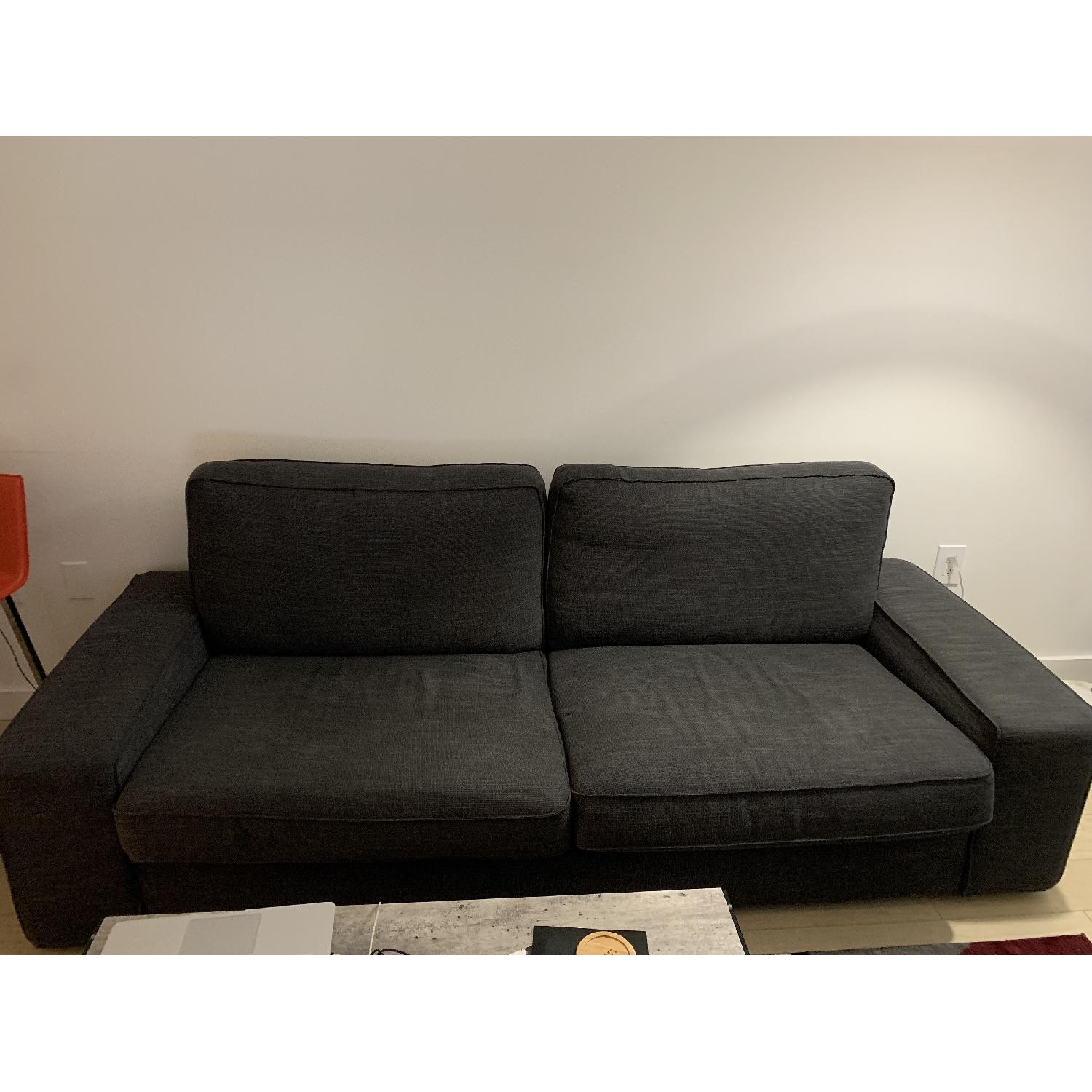 Ikea Kivik Dark Gray Sofa AptDeco