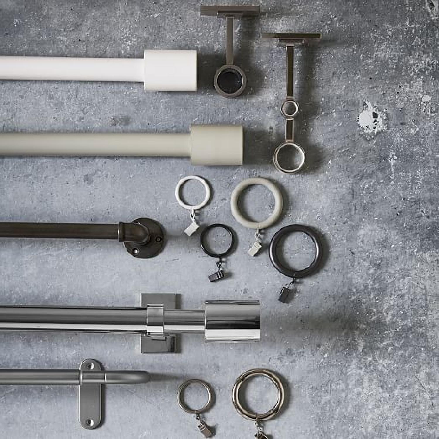 West Elm Oversized Metal Rod in Polished Nickel - image-2