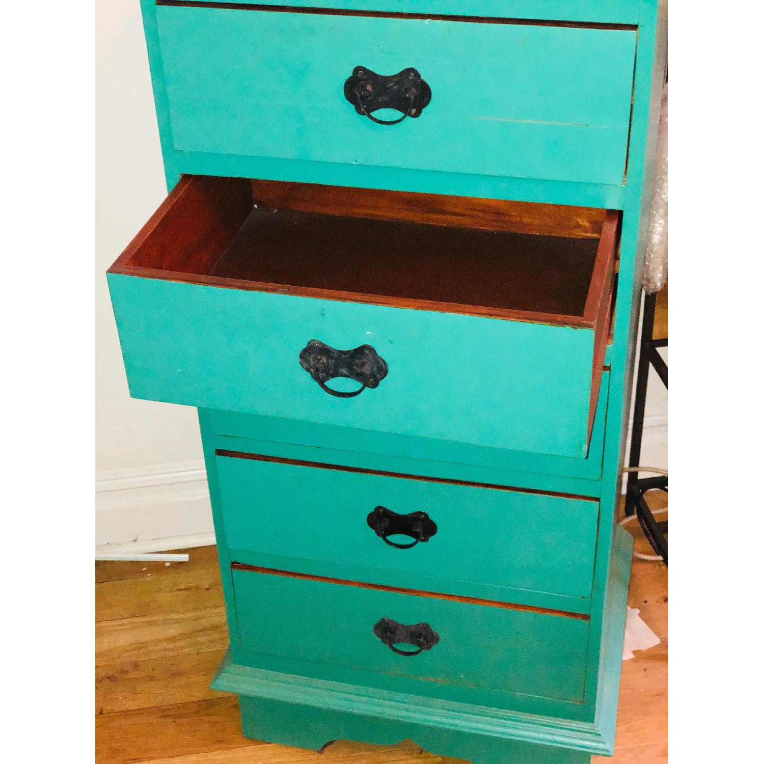 Nadeau Furniture Teal Tall Handmade Dresser - image-3