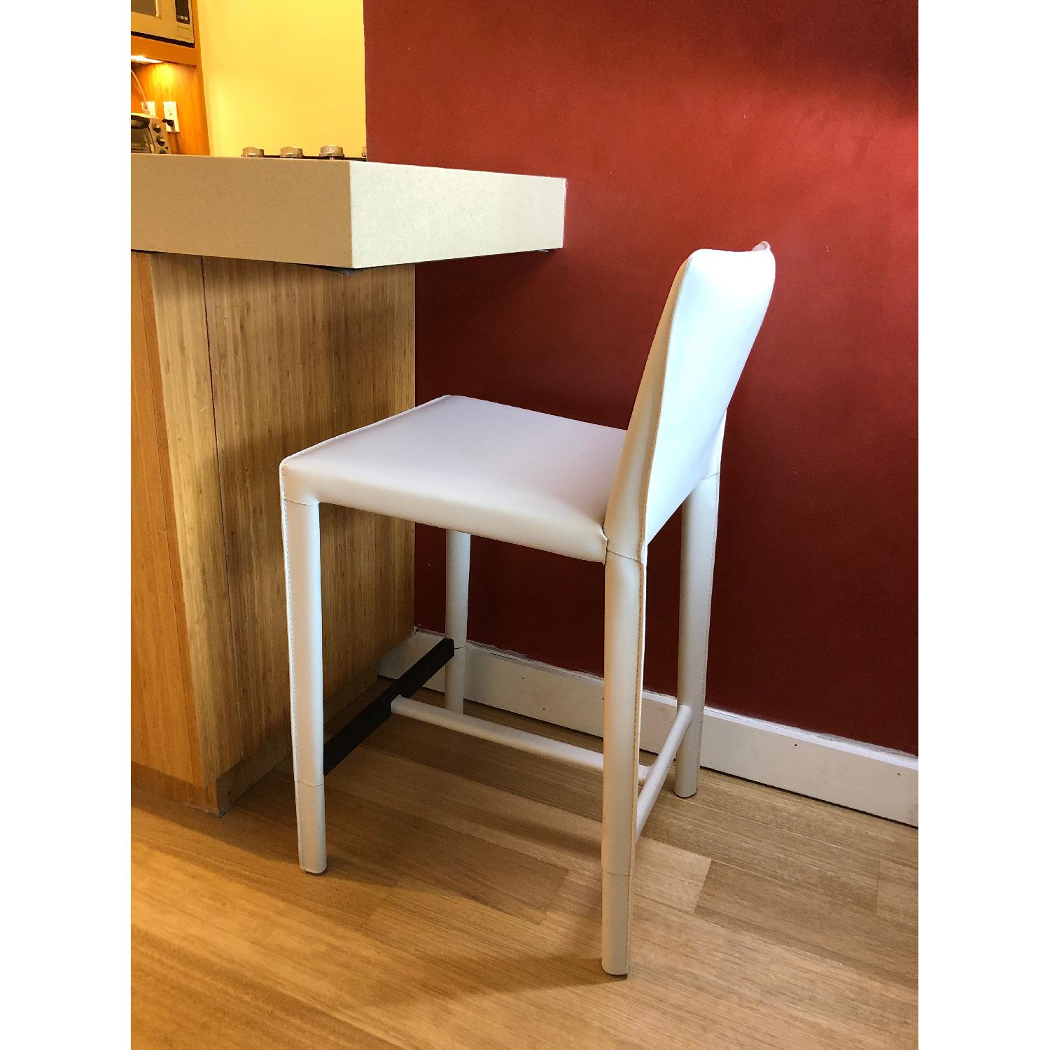 Room & Board Sava Counter Stool in Ivory Leather - image-1