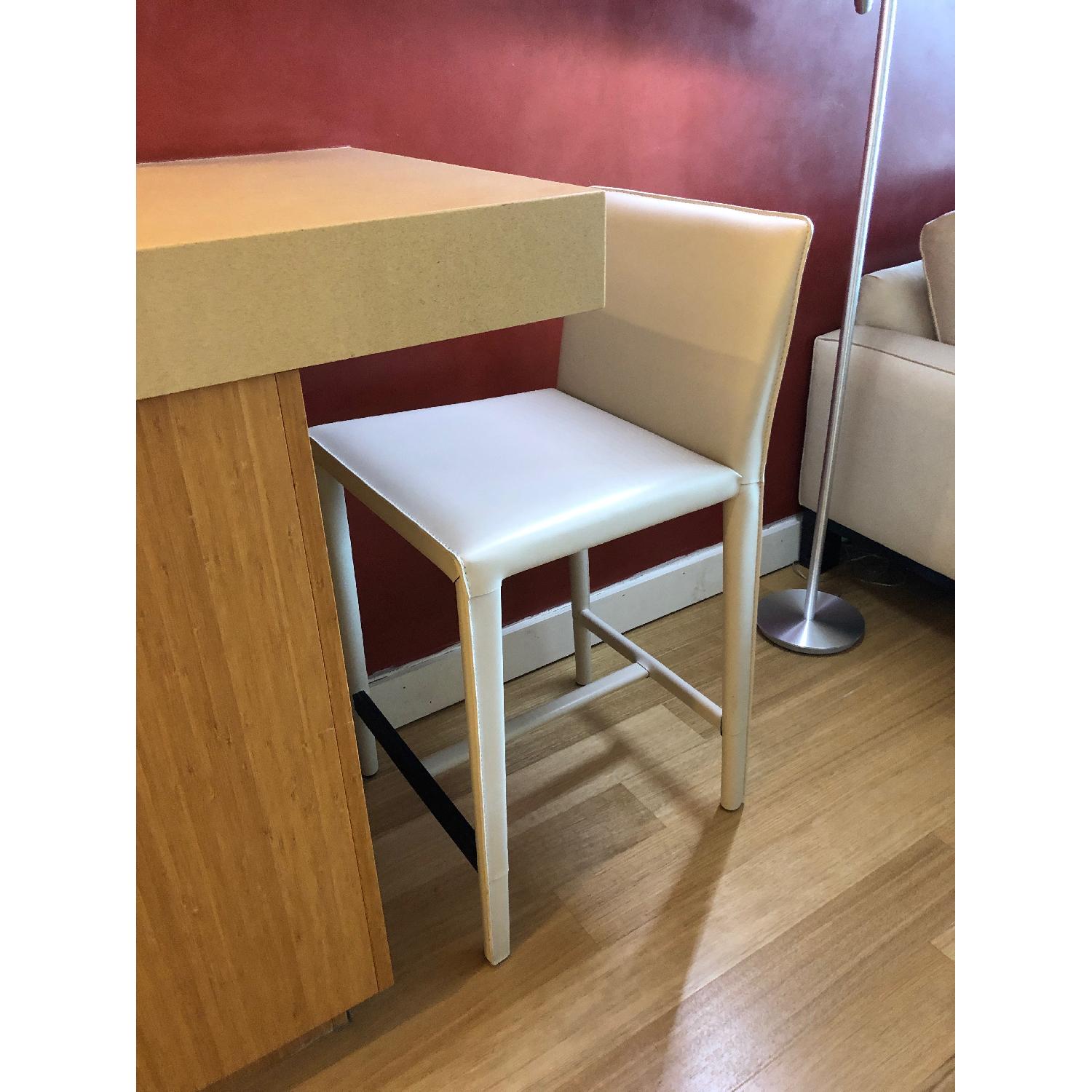 Room & Board Sava Counter Stool in Ivory Leather - image-2