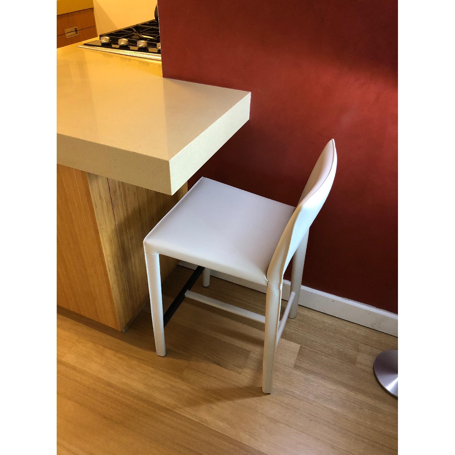 Room & Board Sava Counter Stool in Ivory Leather - image-3
