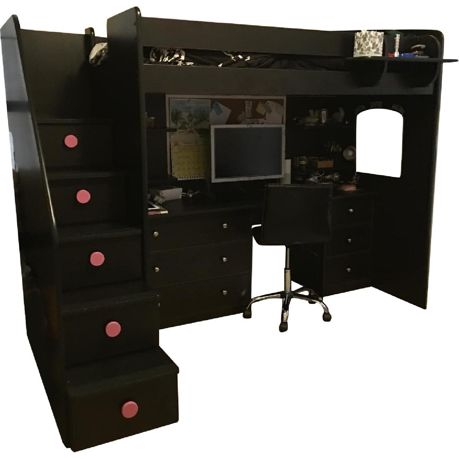 Berg Utica Loft Bed w/ Desk & Drawers AptDeco