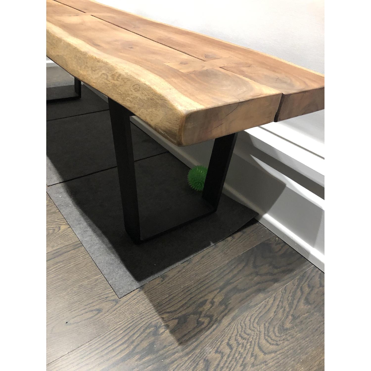 Room & Board Chilton Live Edge Bench in Walnut Wood AptDeco