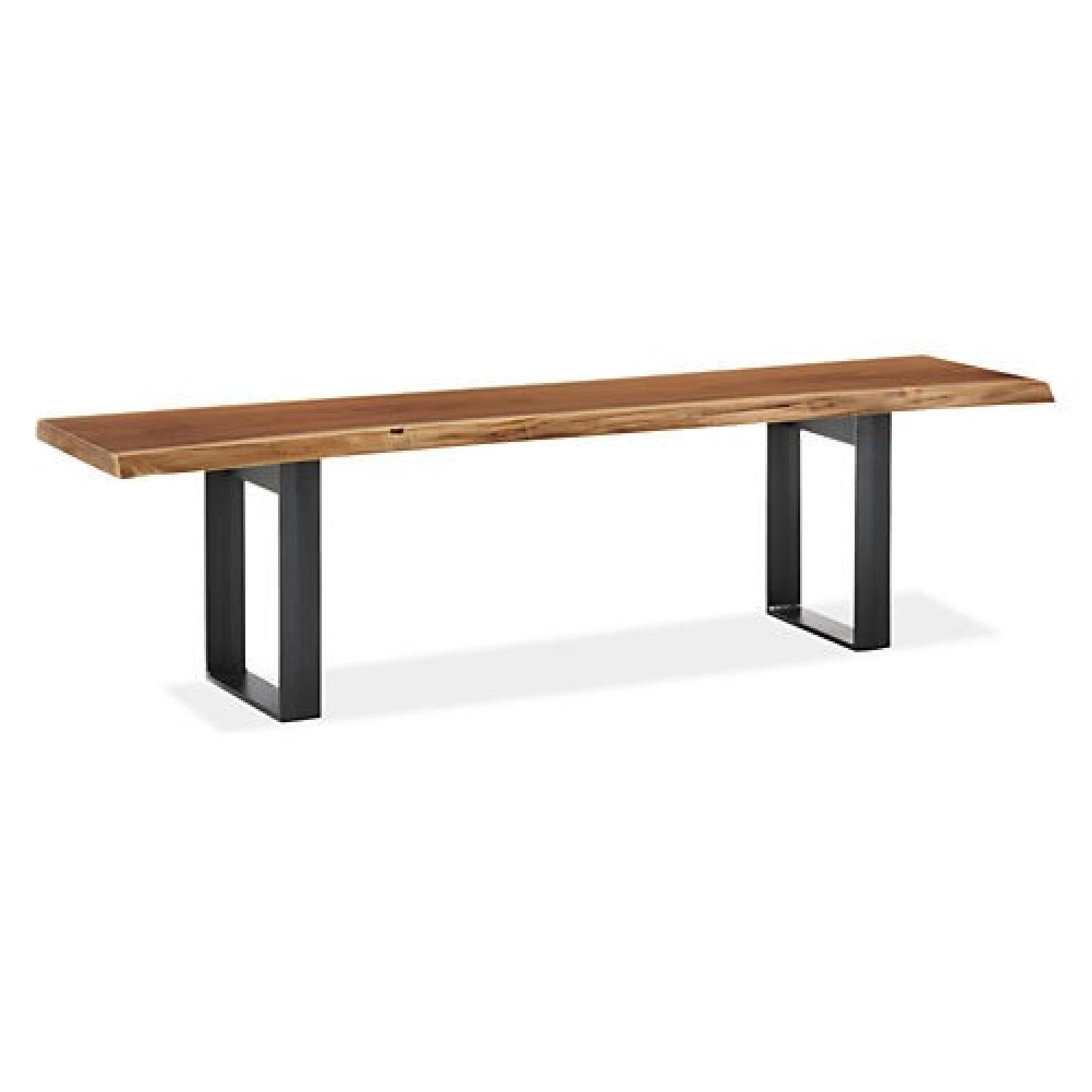 Room & Board Chilton Live Edge Bench in Walnut Wood AptDeco