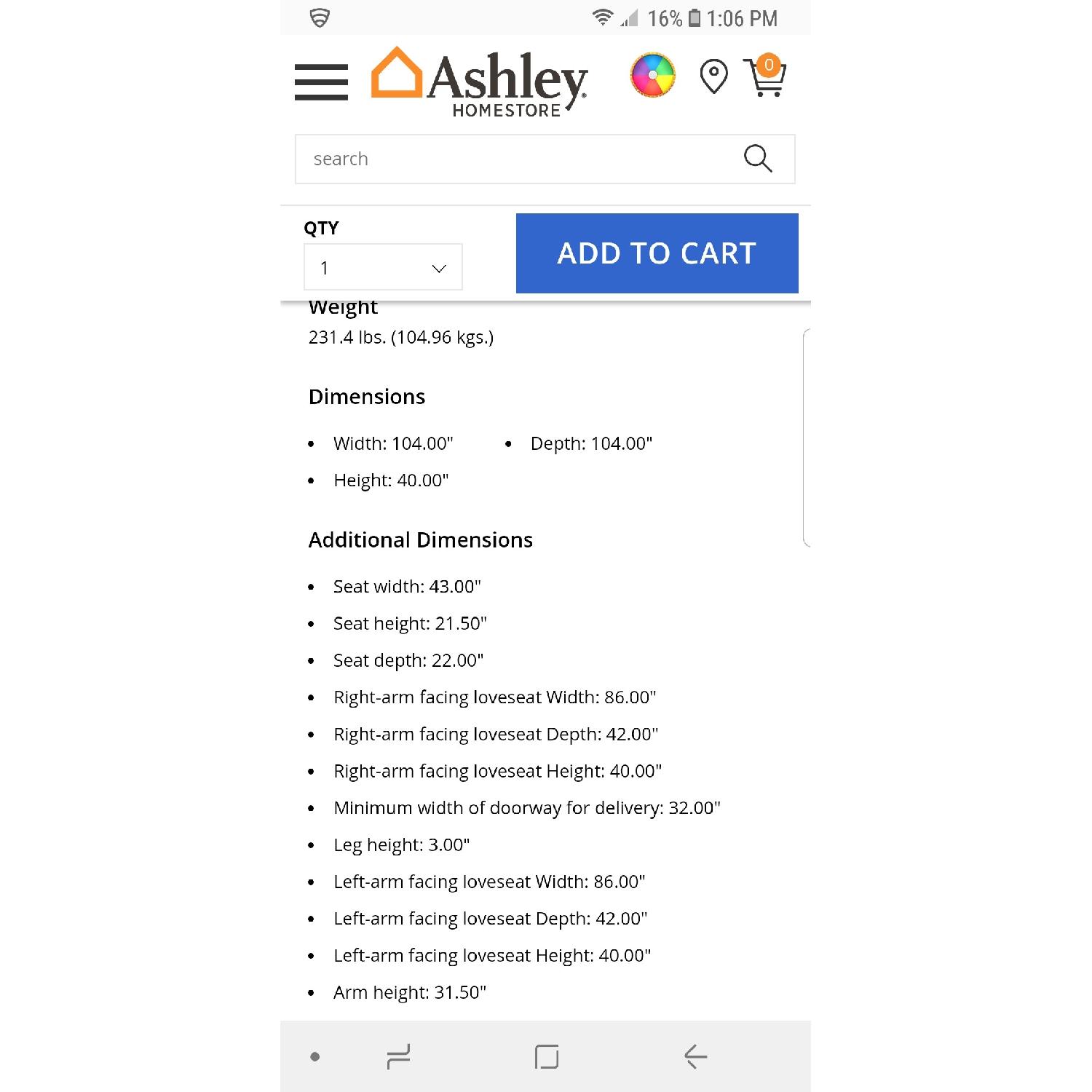 Ashley Darcy 2 Piece Sectional Sofa - image-4