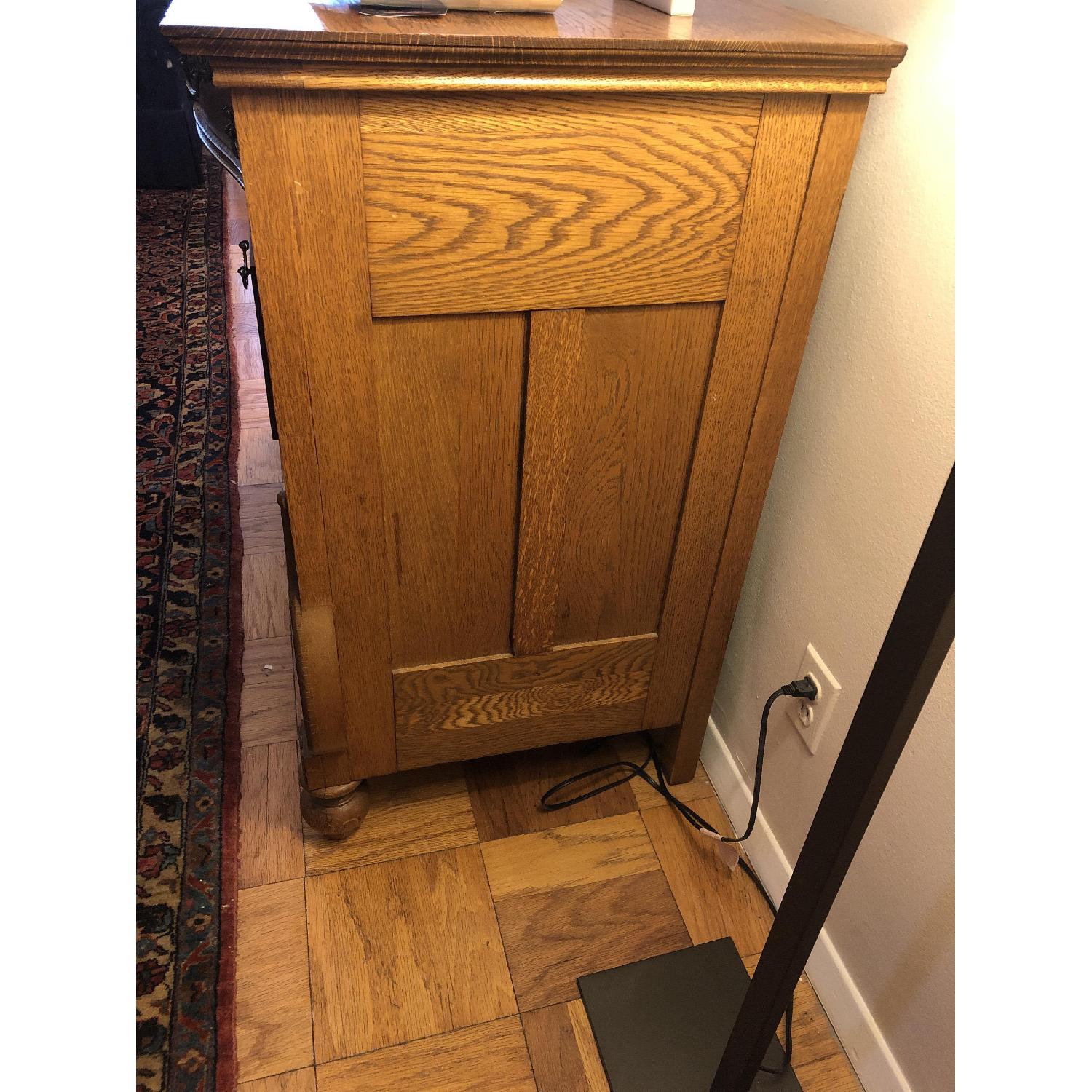 Antique Oak Storage Cabinet - image-2