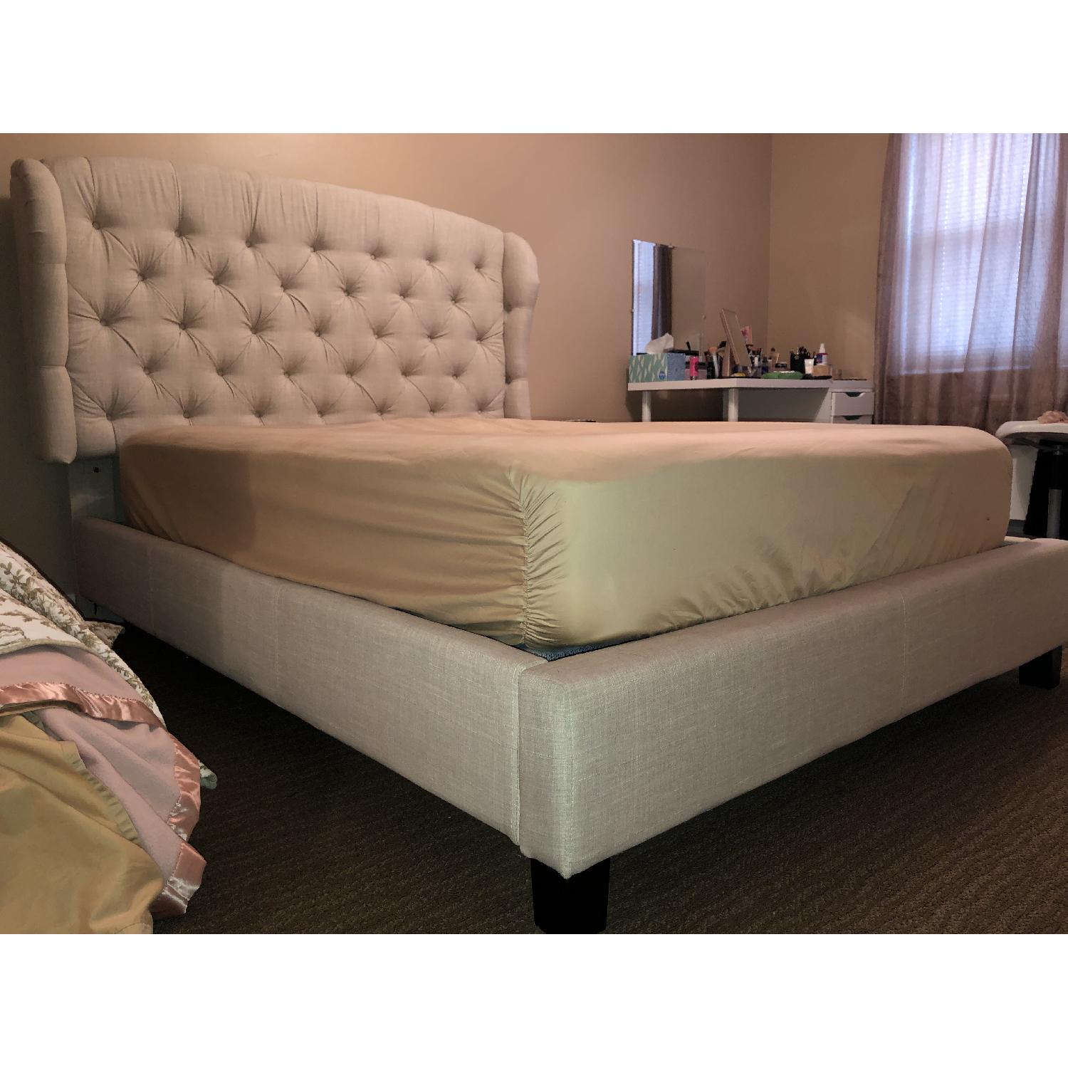 Alton Furniture Full Size Upholstered Bed w/ Headboard - image-3