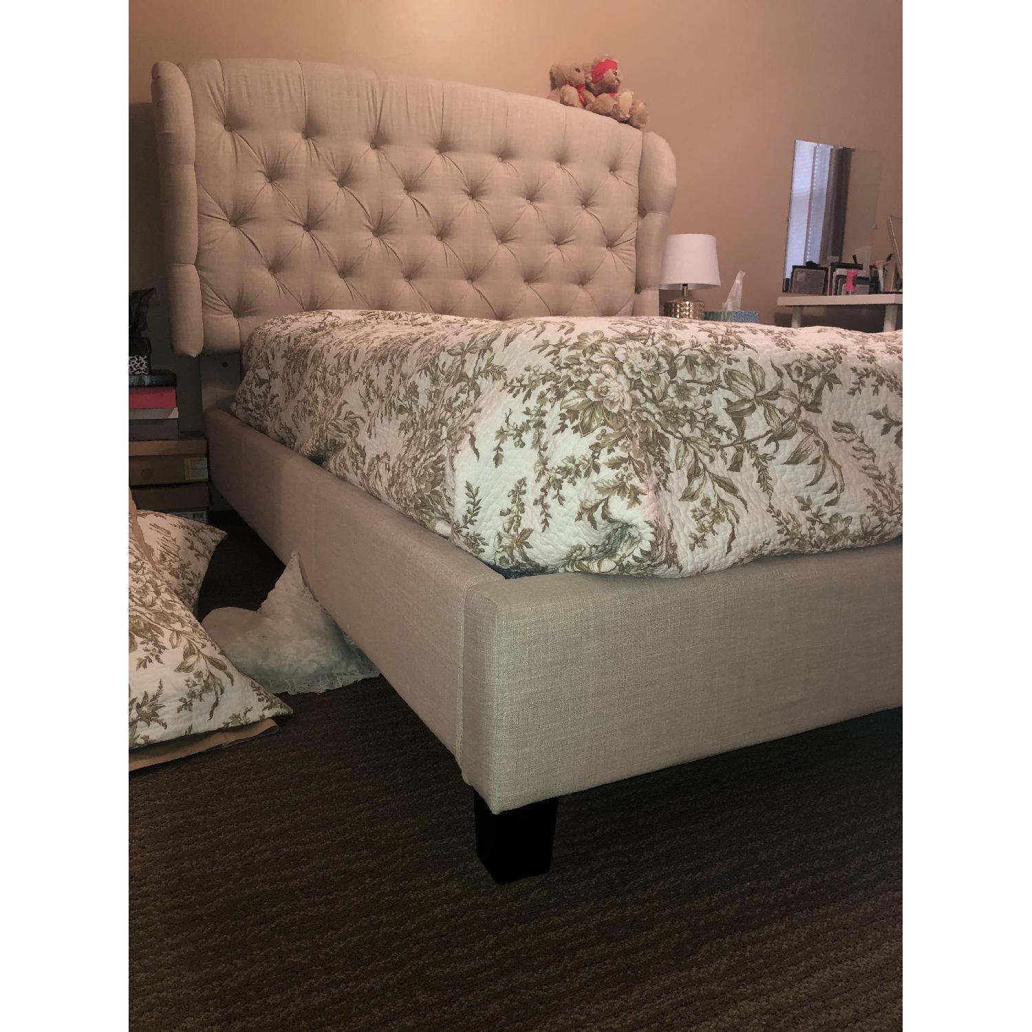 Alton Furniture Full Size Upholstered Bed w/ Headboard - image-4