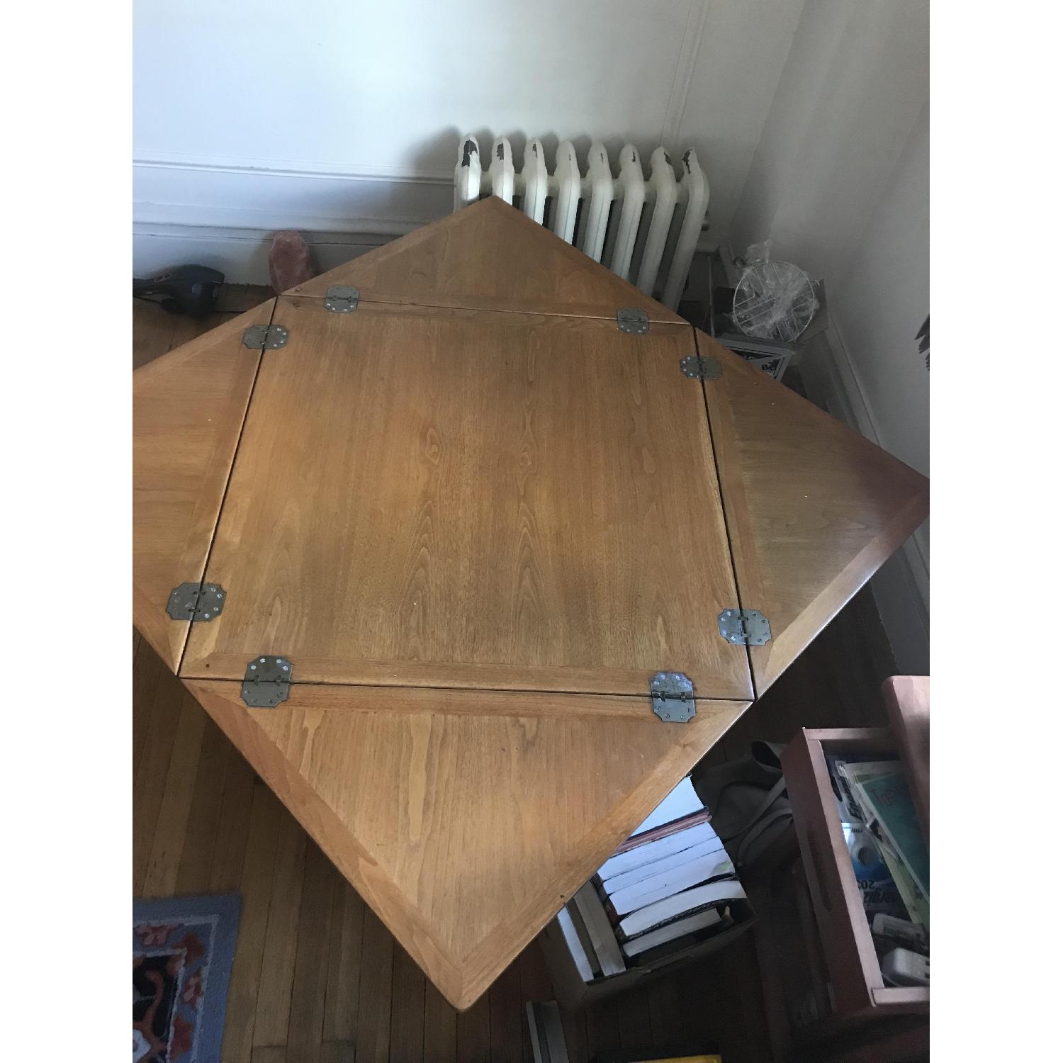 Antique Fold Out Coffee Table - image-3