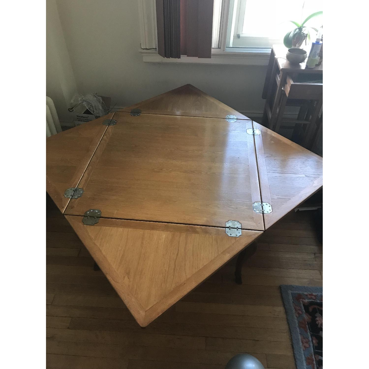 Antique Fold Out Coffee Table - image-4