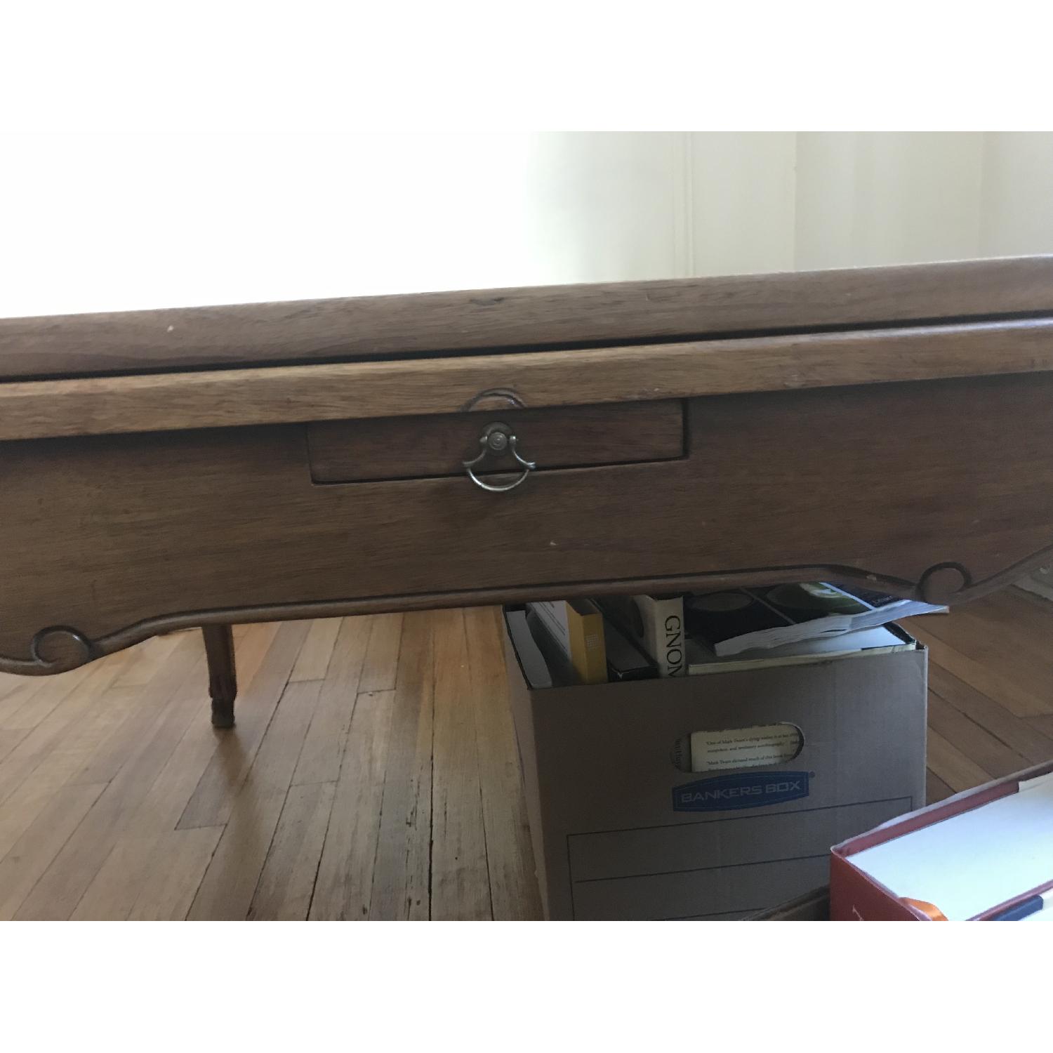 Antique Fold Out Coffee Table - image-5