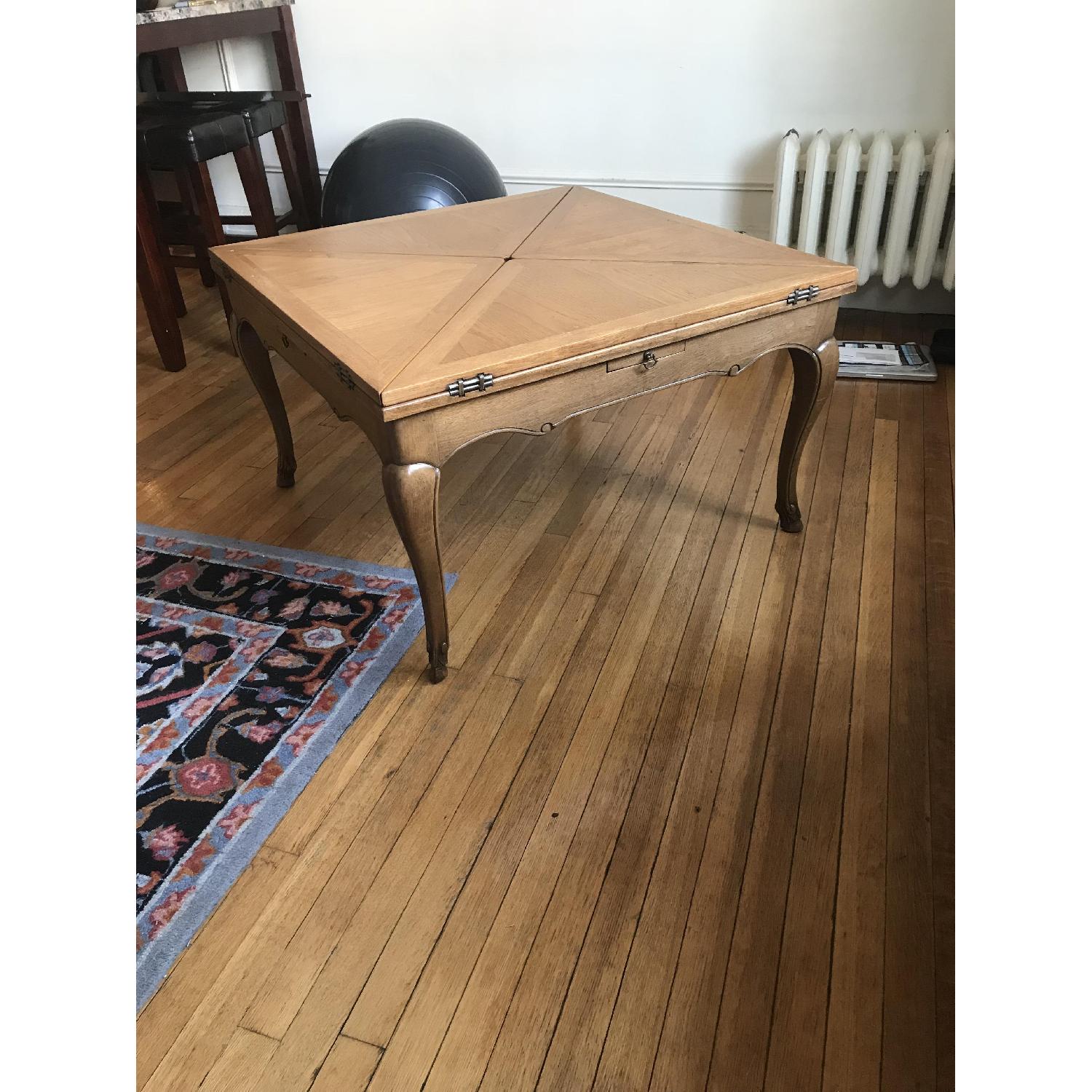 Antique Fold Out Coffee Table - image-8