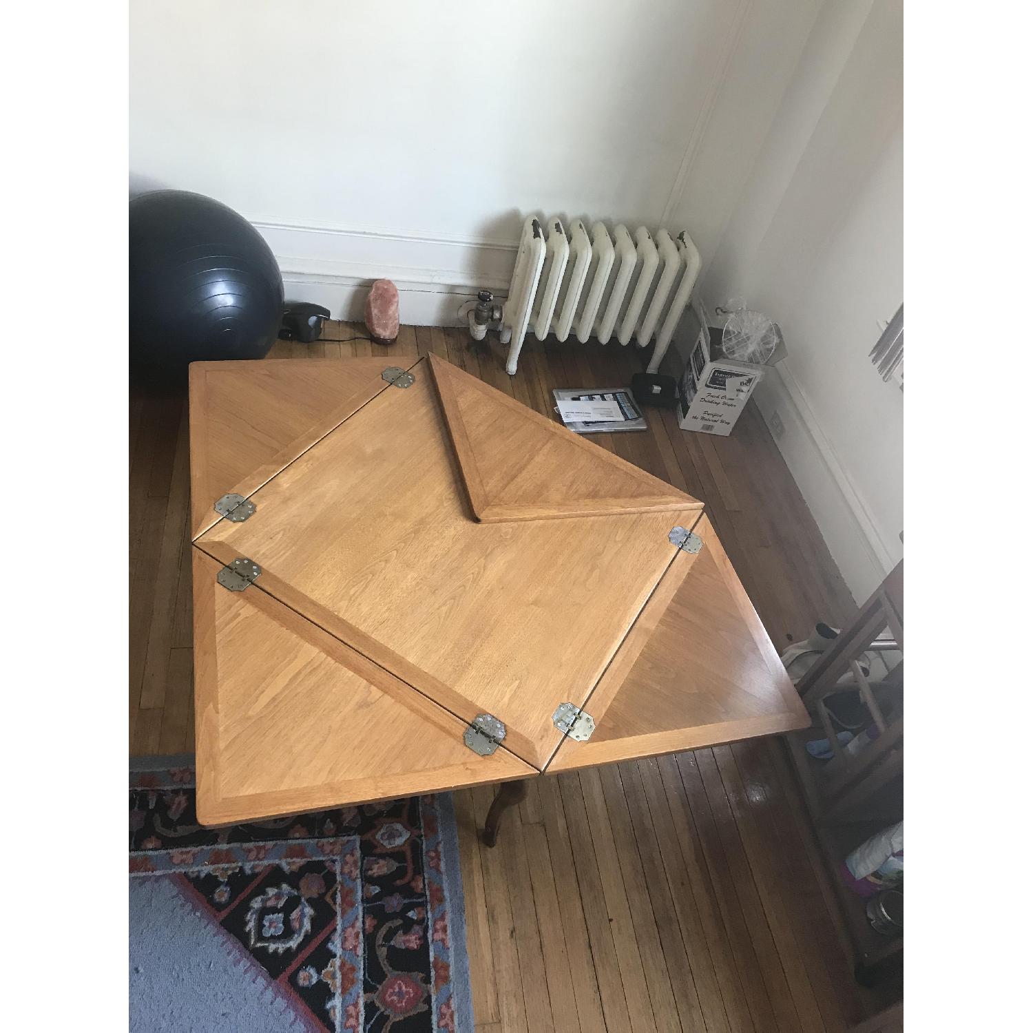 Antique Fold Out Coffee Table - image-10