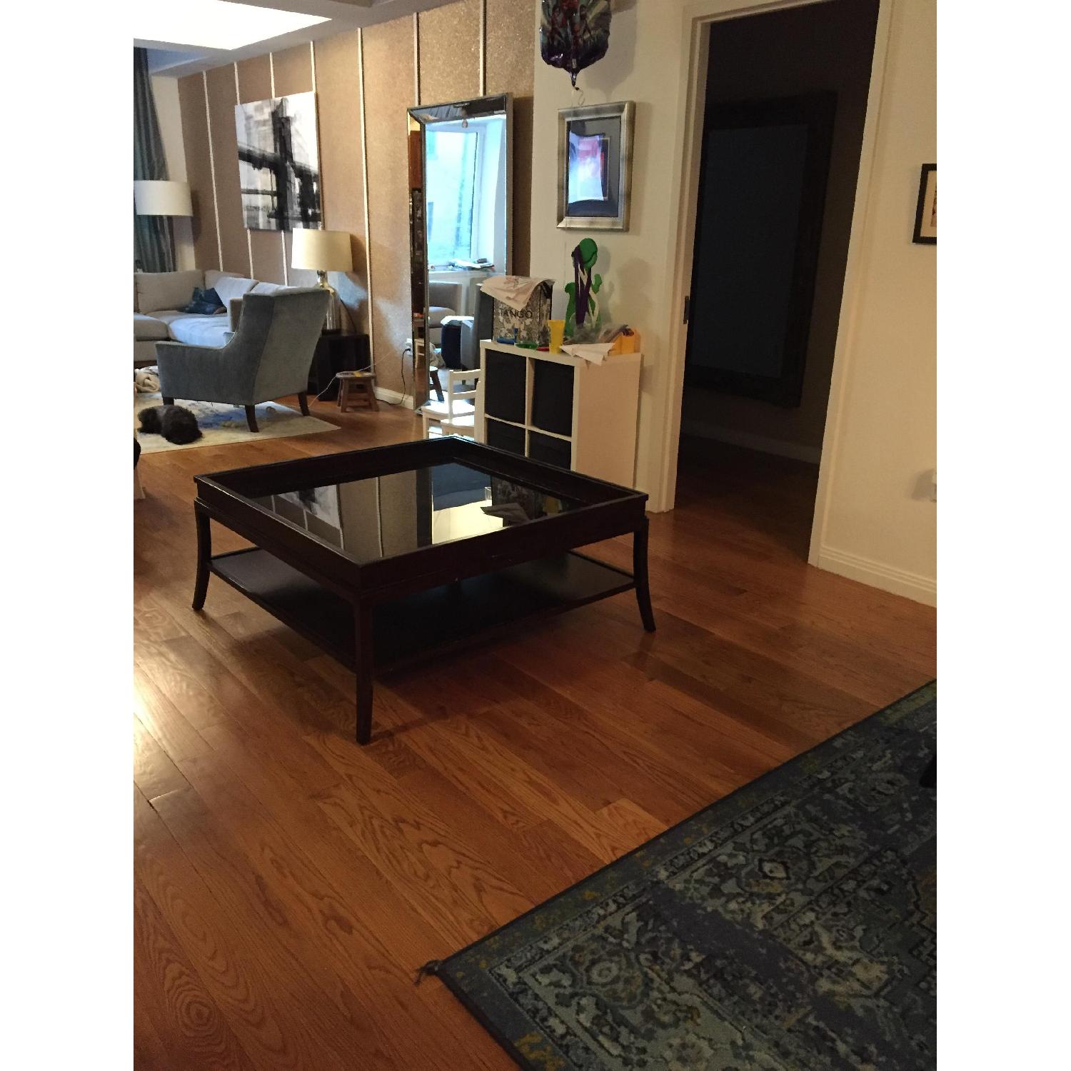 Vanguard Wood & Glass Top Coffee Table - image-2