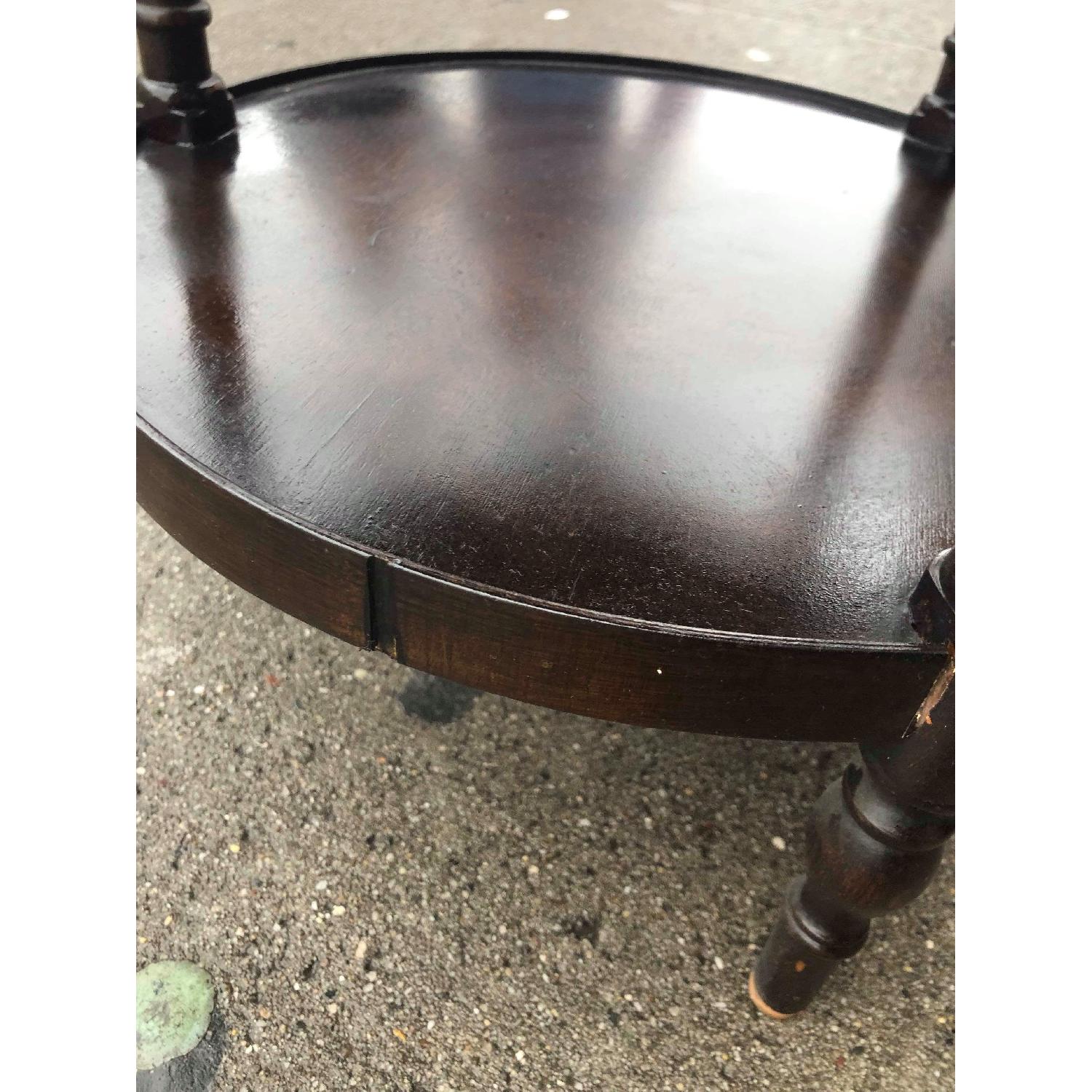 Antique 1930s Mahogany 3 Tier Side Table - image-4