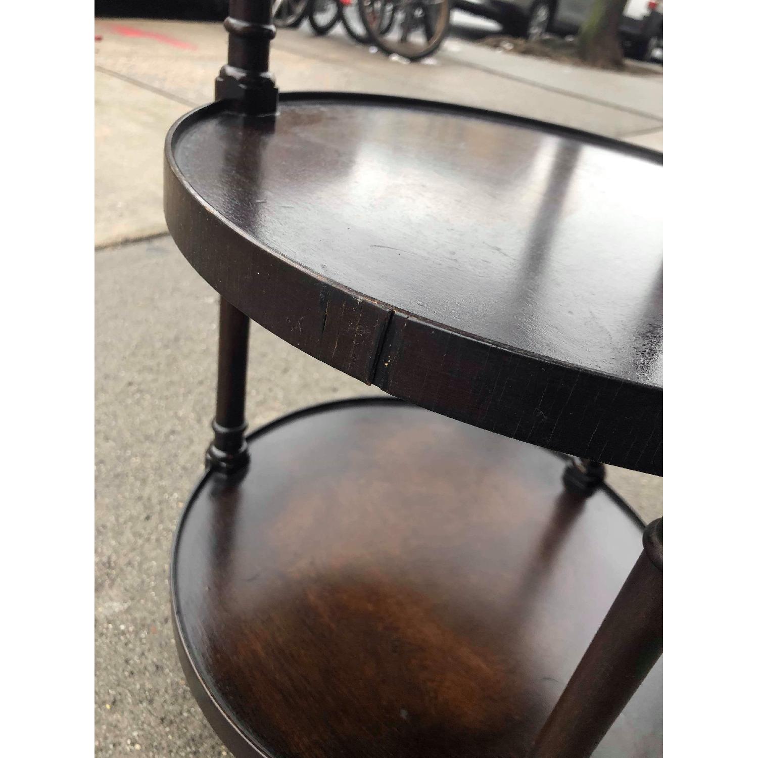 Antique 1930s Mahogany 3 Tier Side Table - image-11
