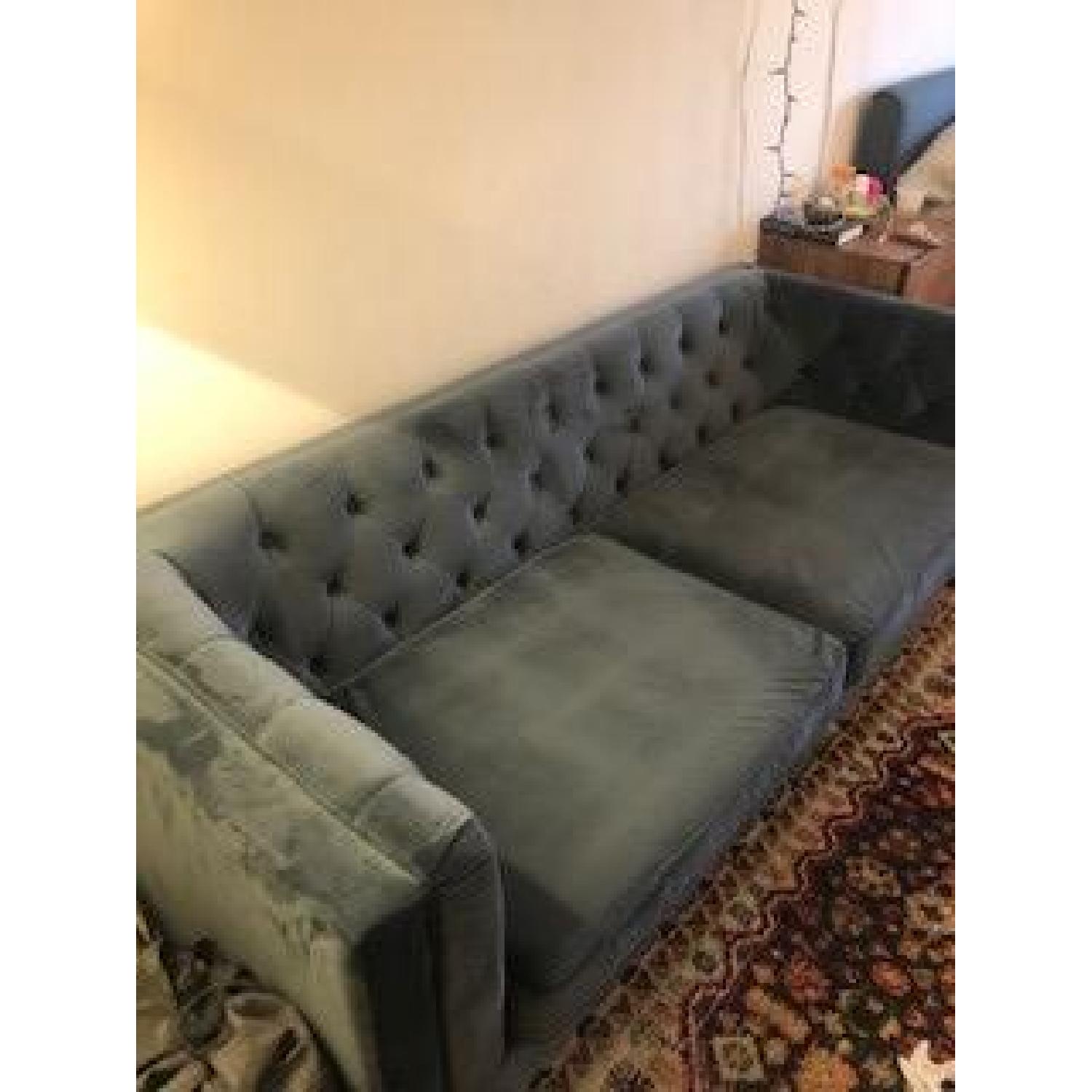 World Market Velvet Kendall Sofa - image-2