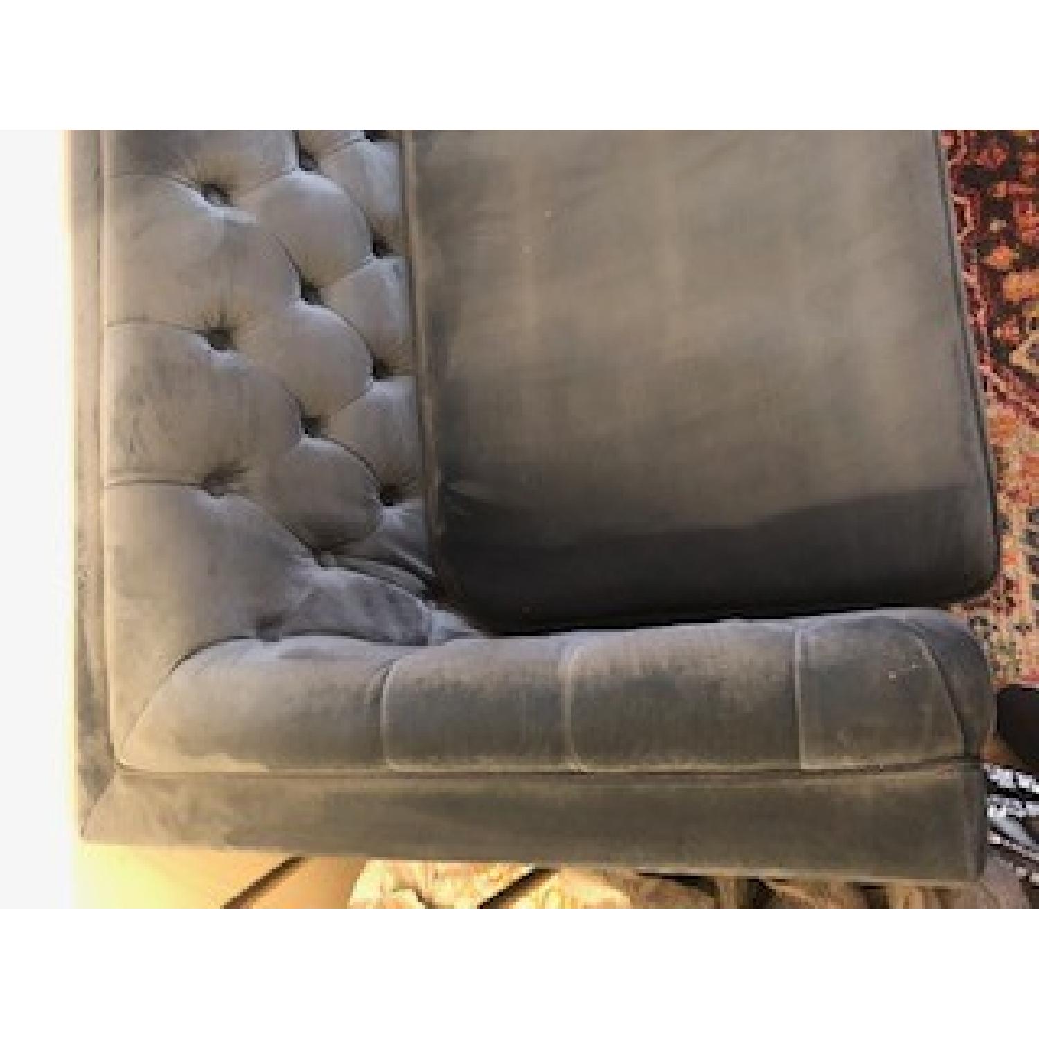 World Market Velvet Kendall Sofa - image-3