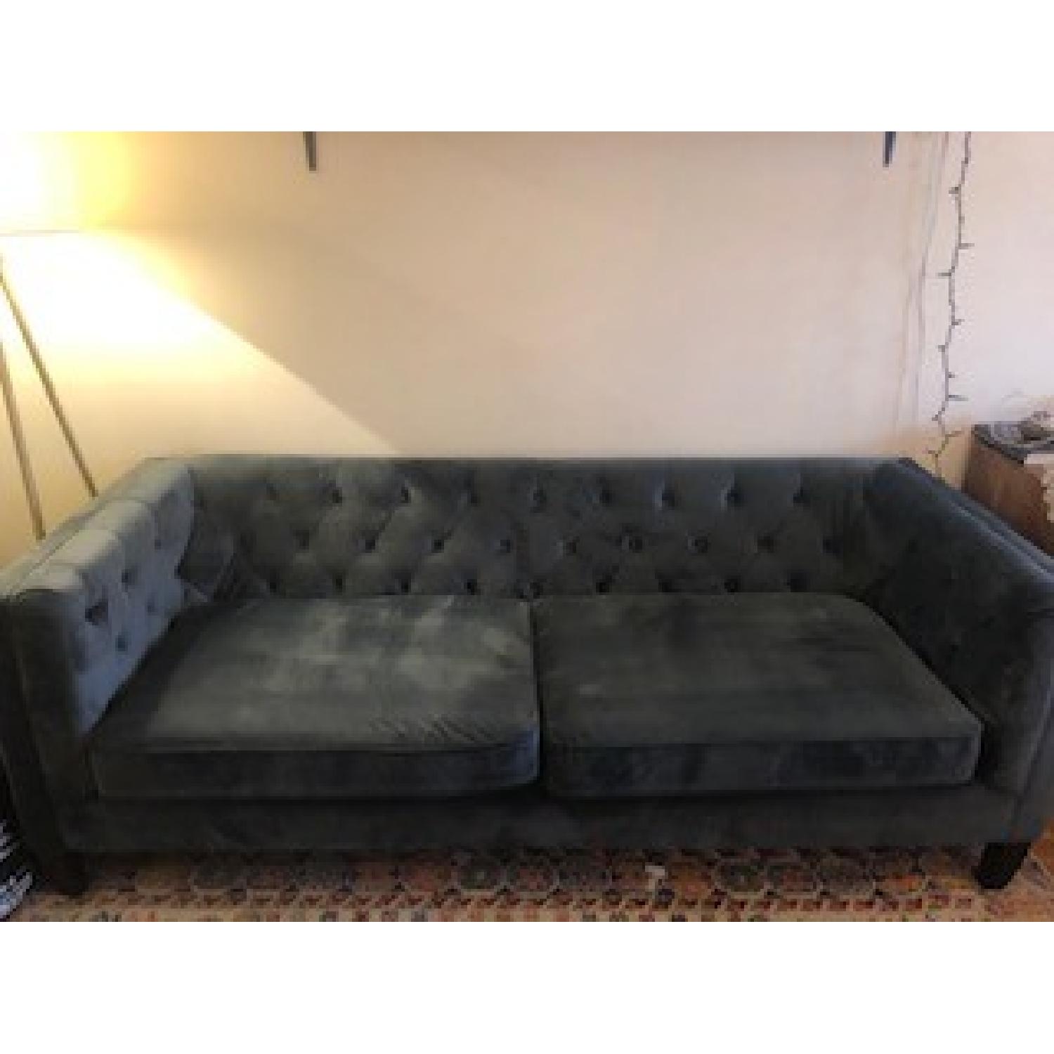 World Market Velvet Kendall Sofa - image-5
