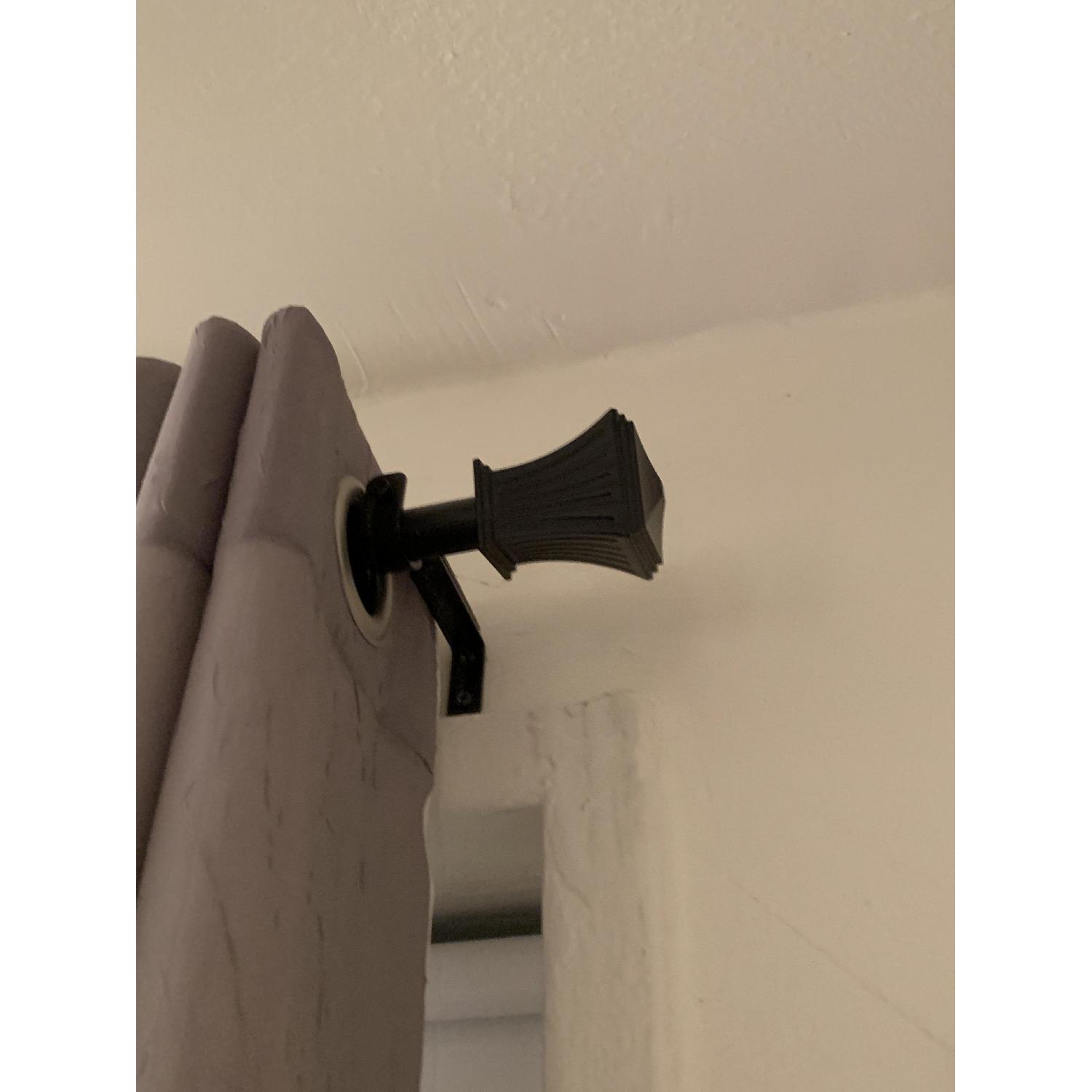 Bed Bath & Beyond Dark Brown Adjustable Curtain Rods - image-4