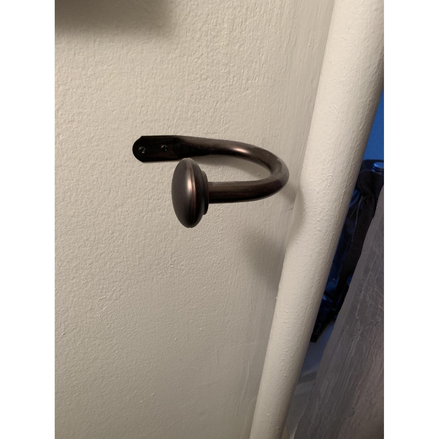 Bed Bath & Beyond Dark Brown Adjustable Curtain Rods - image-7